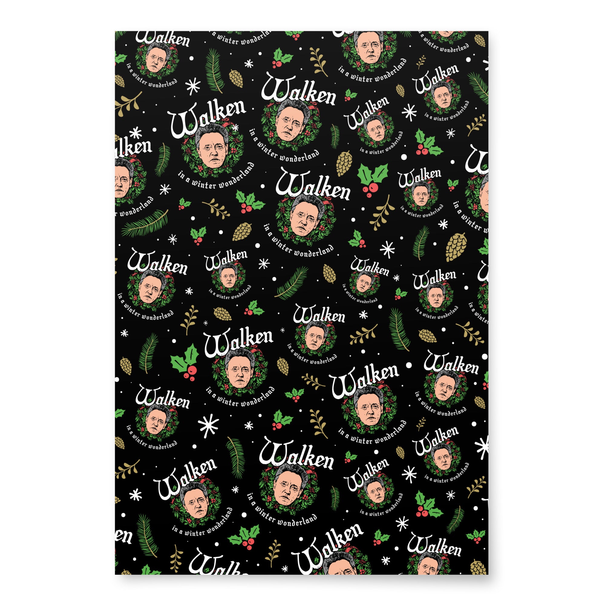 Walken in a Winter Wonderland - Wrapping Paper Sheets (3)