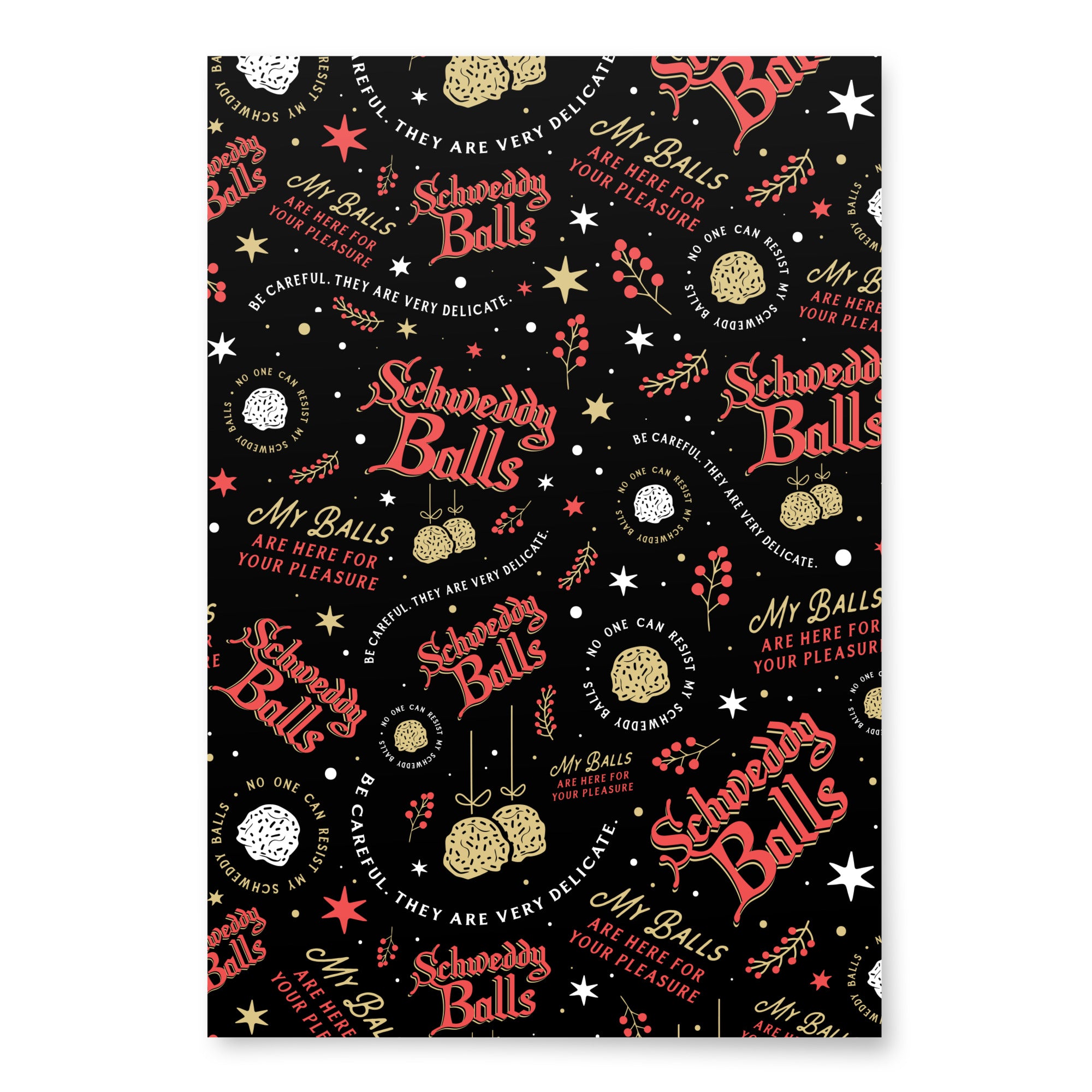 Schweddy Balls - Wrapping Paper Sheets (3)