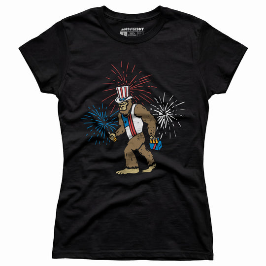 4th of July Bigfoot - Women's T-Shirt