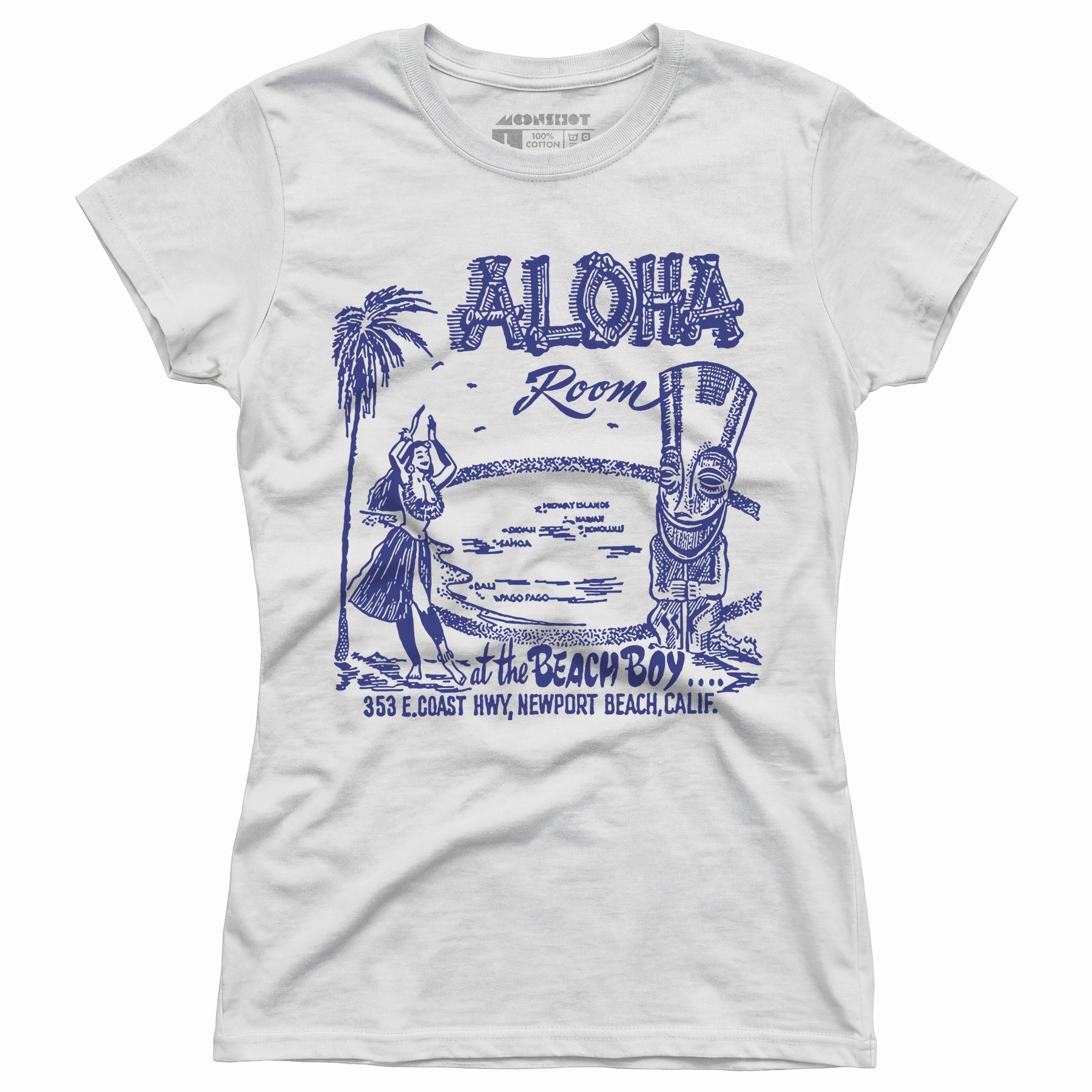Aloha Room - Newport Beach, CA - Vintage Tiki Bar - Women's T-Shirt