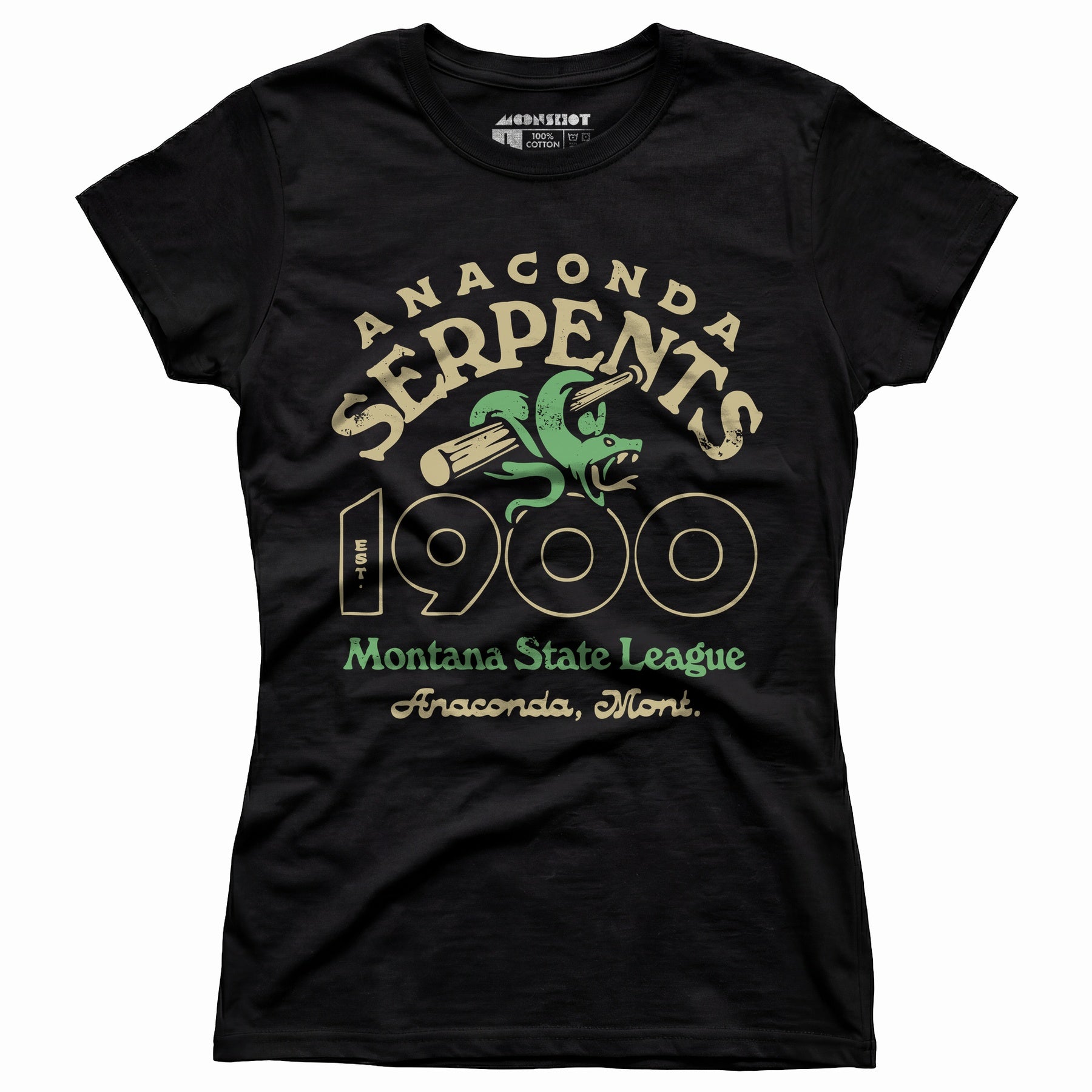 Anaconda Serpents - Montana - Vintage Defunct Baseball Teams - Women's T-Shirt