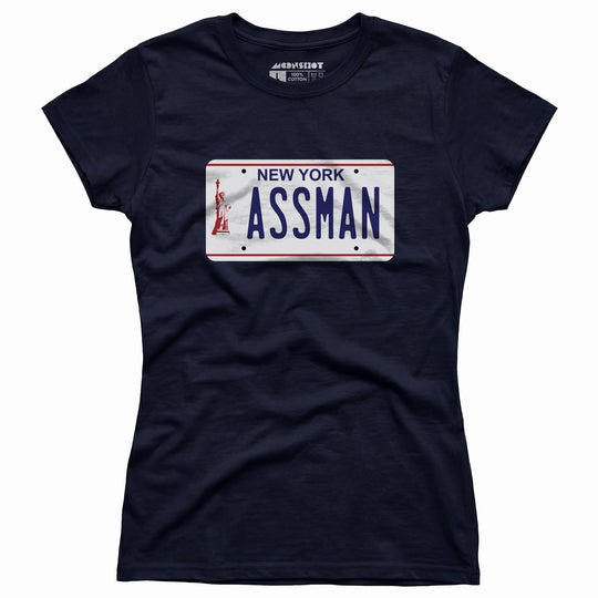 Assman New York License Plate - Women's T-Shirt