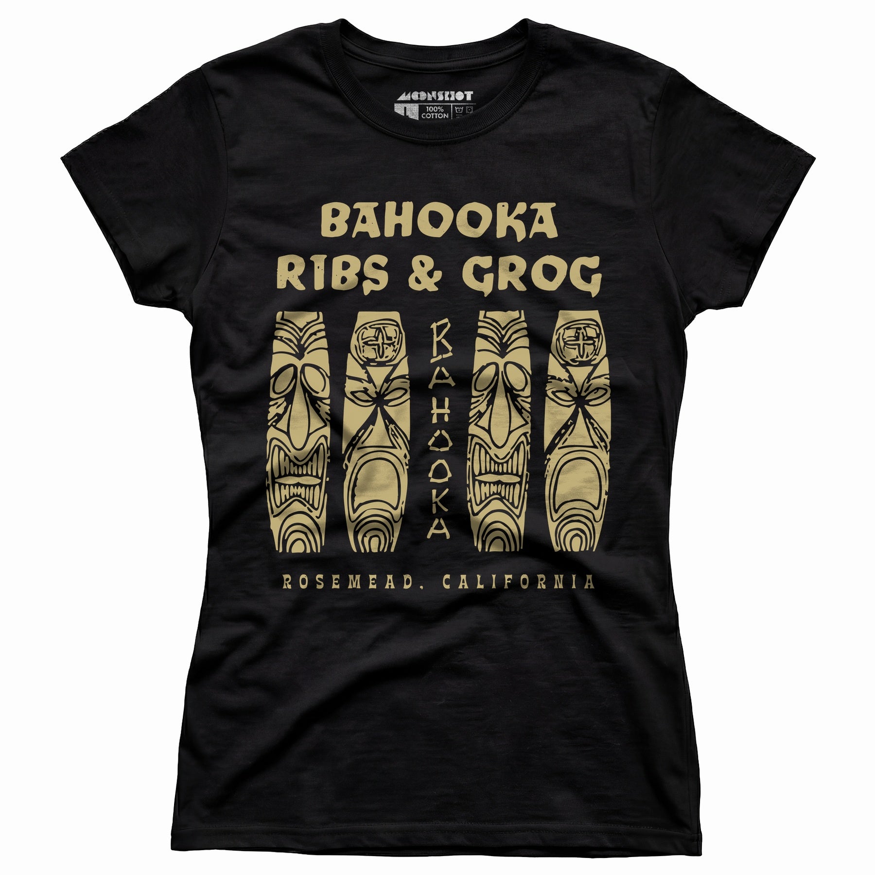 Bahooka Ribs & Grog - Rosemead, CA - Vintage Tiki Bar - Women's T-Shirt
