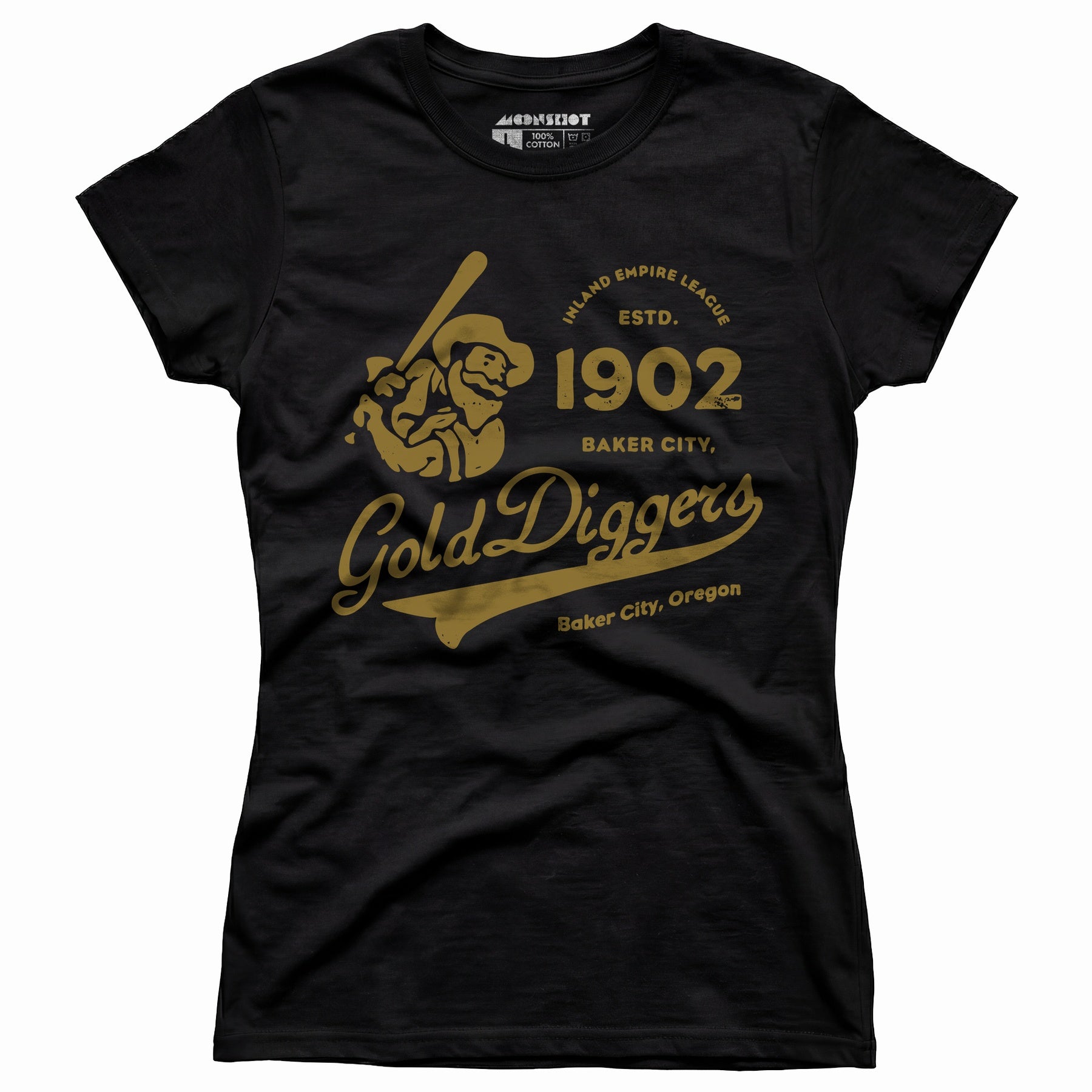 Baker City Gold Diggers - Oregon - Vintage Defunct Baseball Teams - Women's T-Shirt