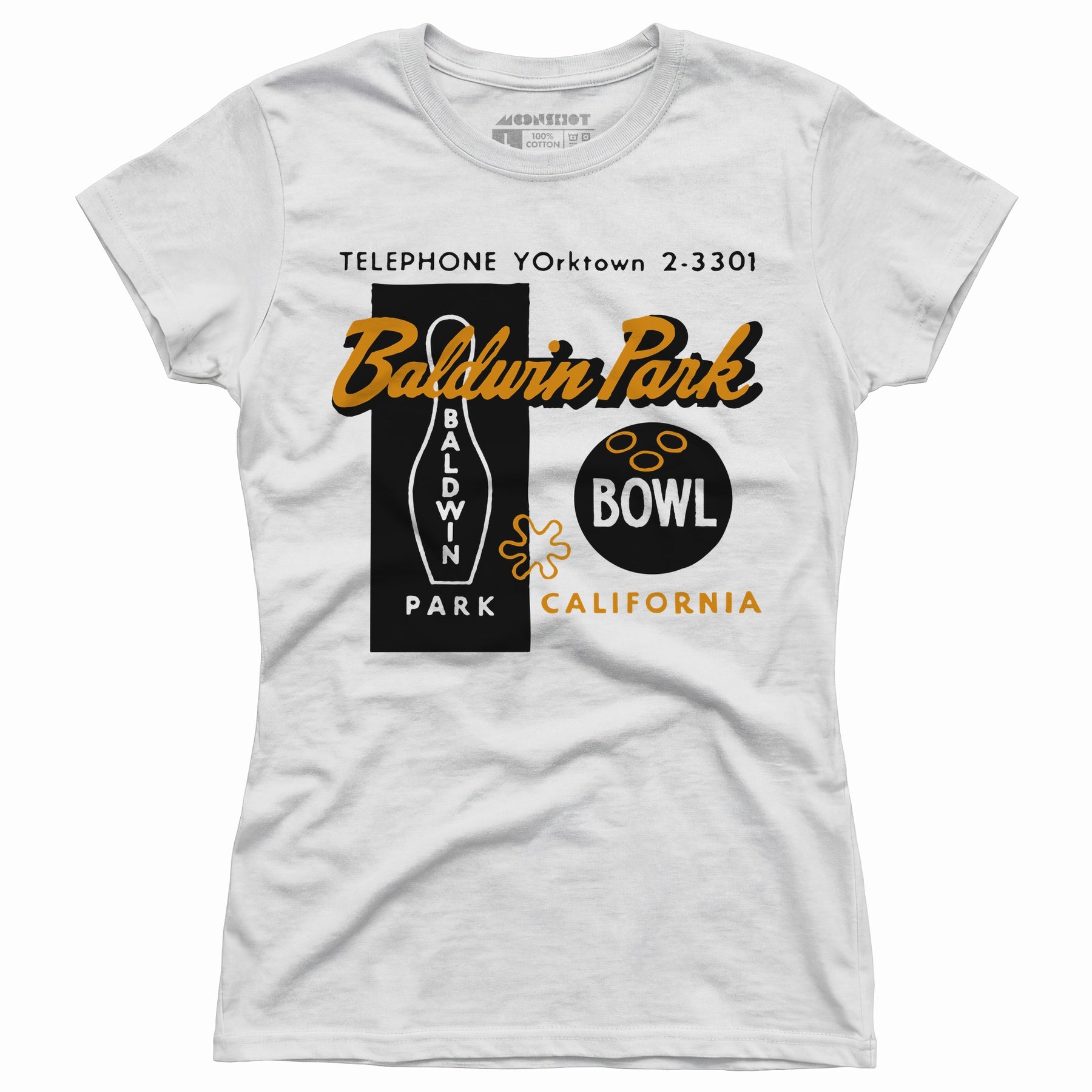 Baldwin Park Bowl - Baldwin Park, CA - Vintage Bowling Alley - Women's T-Shirt