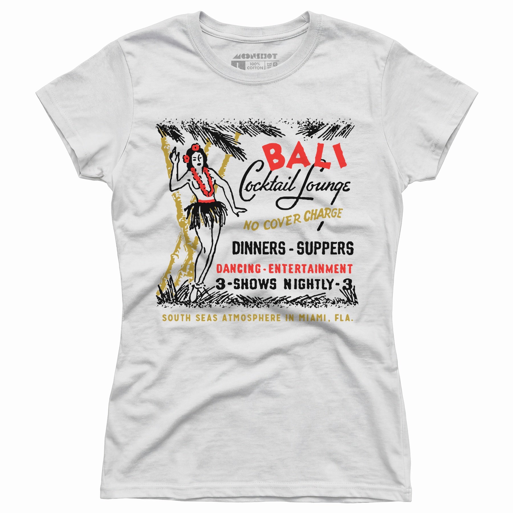 Bali Cocktail Lounge - Miami, FL - Vintage Tiki Bar - Women's T-Shirt