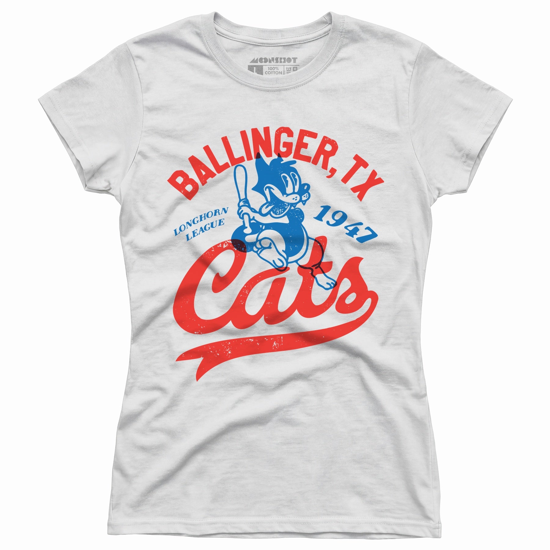 Ballinger Cats - Texas - Vintage Defunct Baseball Teams - Women's T-Shirt