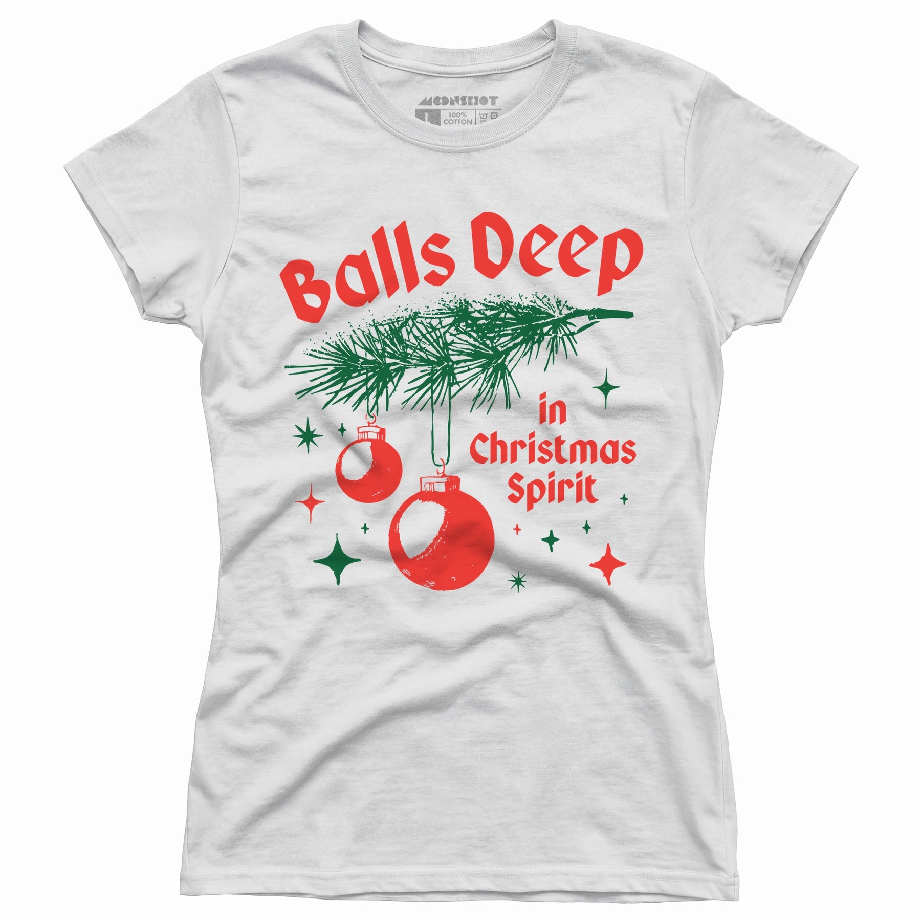 Balls Deep in Christmas Spirit - Women's T-Shirt