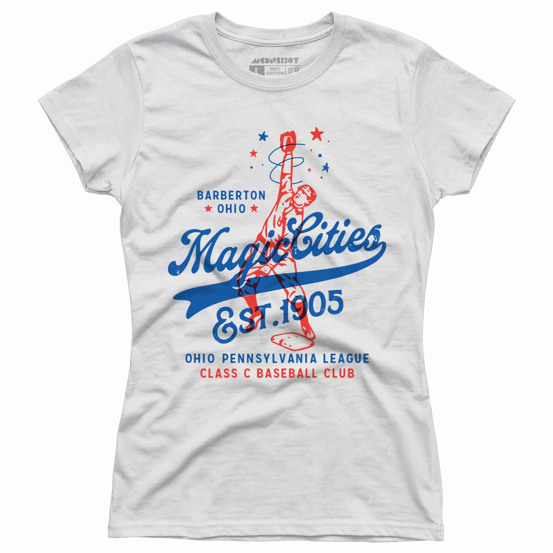 Barberton Magic Cities - Ohio - Vintage Defunct Baseball Teams - Women's T-Shirt