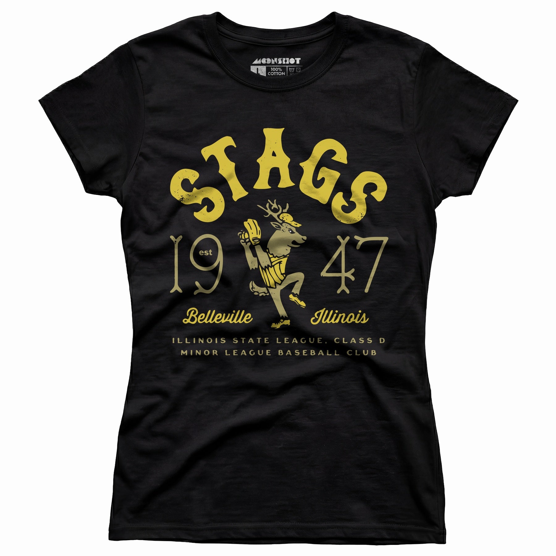 Belleville Stags - Illinois - Vintage Defunct Baseball Teams - Women's T-Shirt