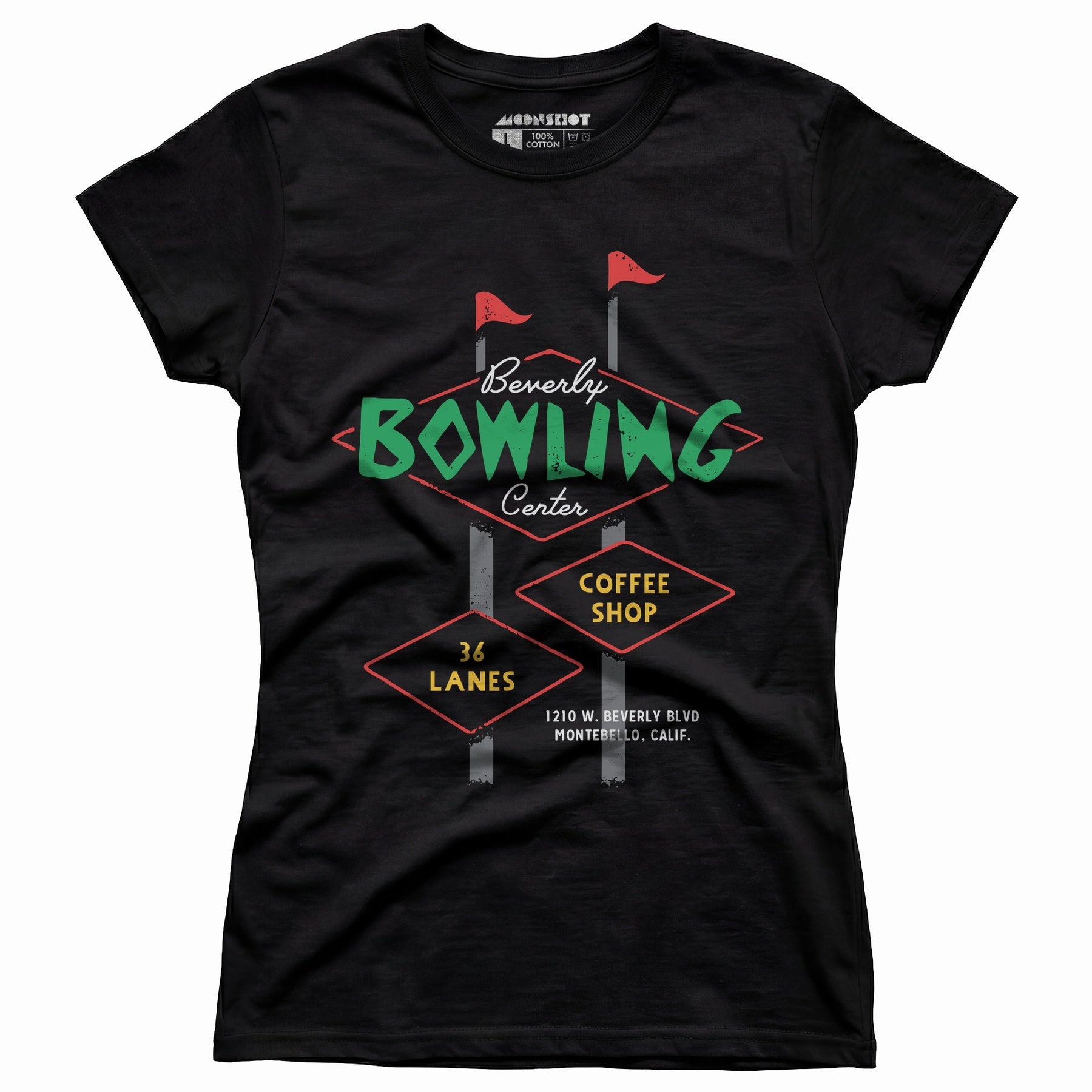 Beverly Bowl - Montebello, CA - Vintage Bowling Alley - Women's T-Shirt