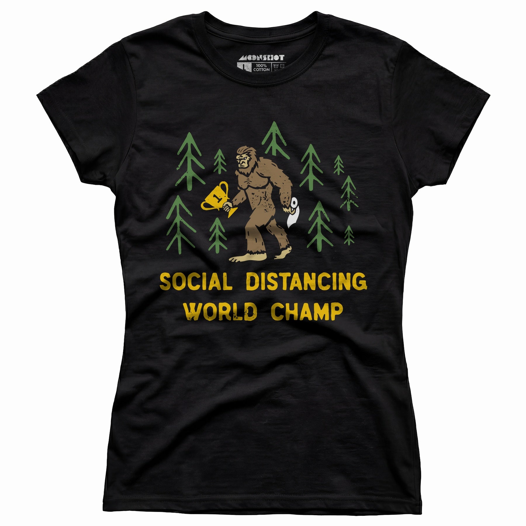 Bigfoot Social Distancing World Champ - Women's T-Shirt