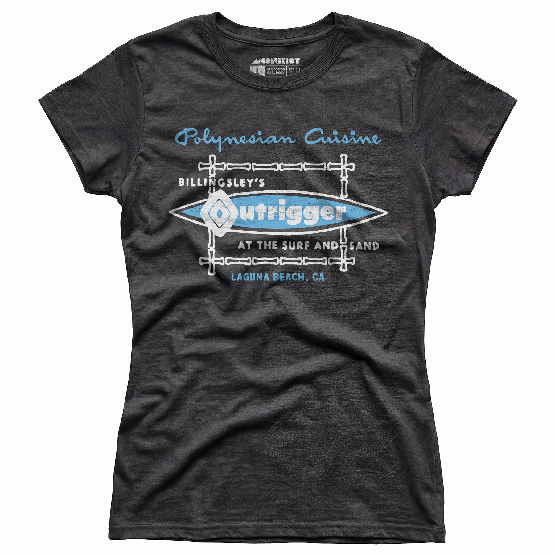 Billingsley's Outrigger - Laguna Beach, CA - Vintage Tiki Bar - Women's T-Shirt