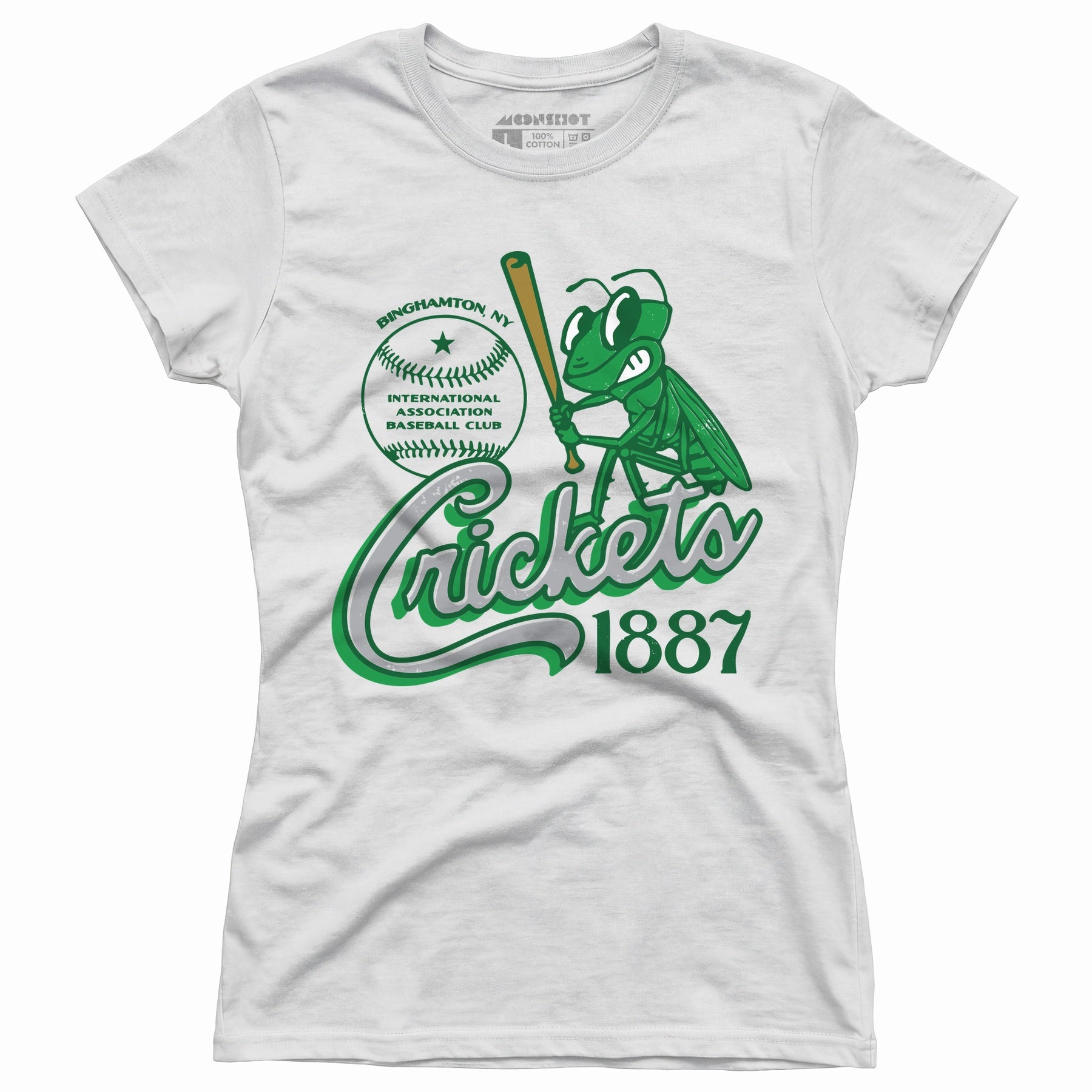 Binghamton Crickets - New York - Vintage Defunct Baseball Teams - Women's T-Shirt