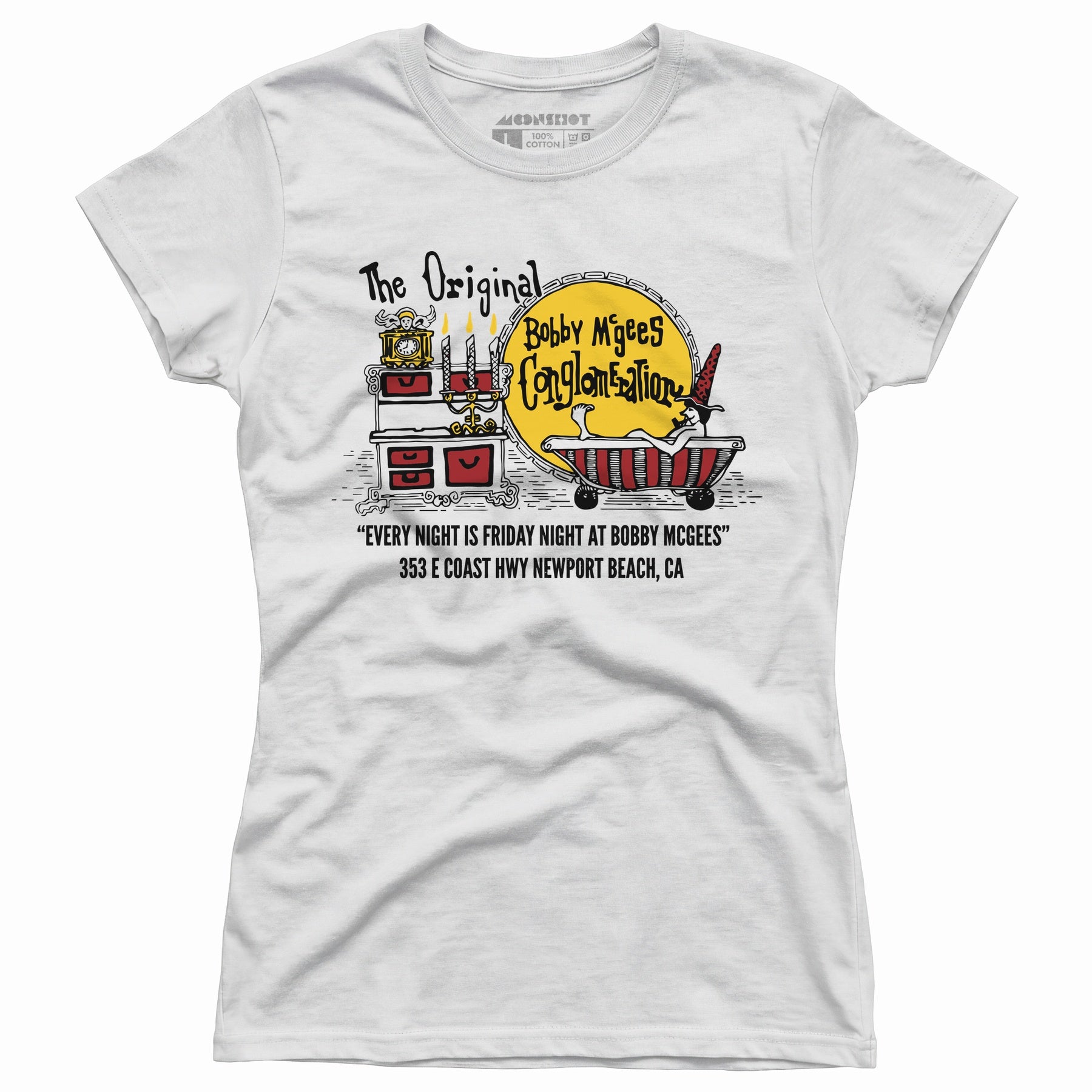 Bobby McGee's - Newport Beach, CA - Vintage Restaurant - Women's T-Shirt