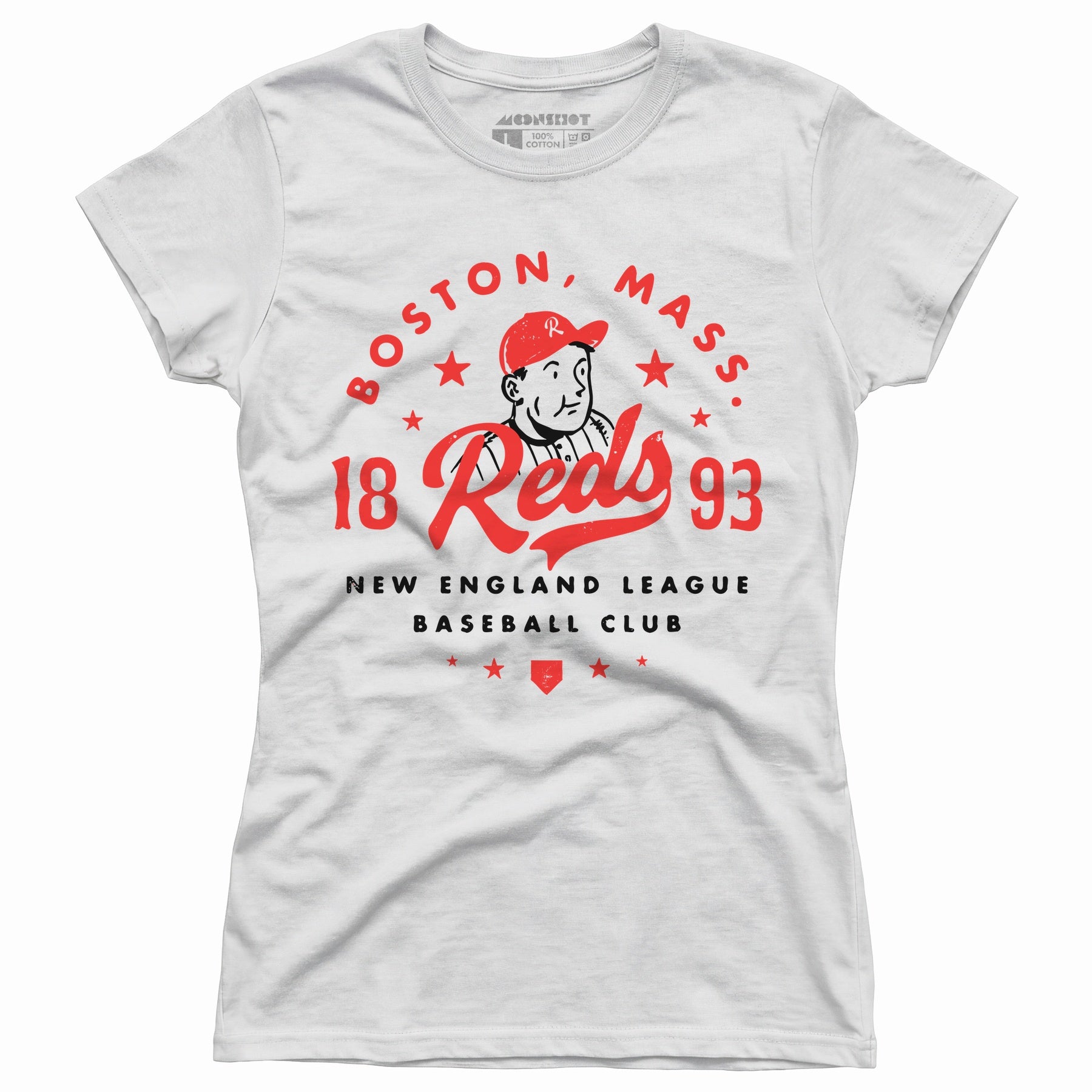 Boston Reds - Massachusetts - Vintage Defunct Baseball Teams - Women's T-Shirt