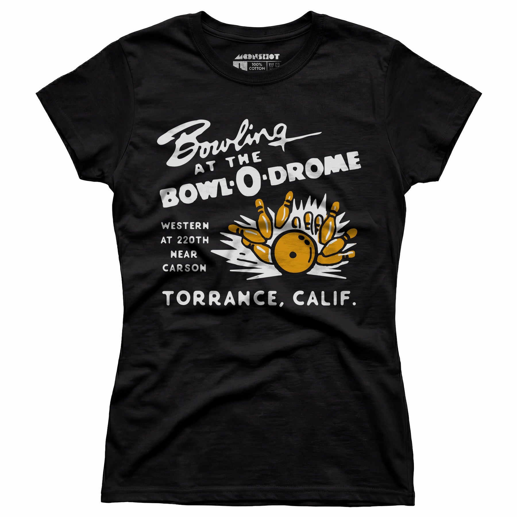 Bowl-o-Drome - Torrance, CA - Vintage Bowling Alley - Women's T-Shirt