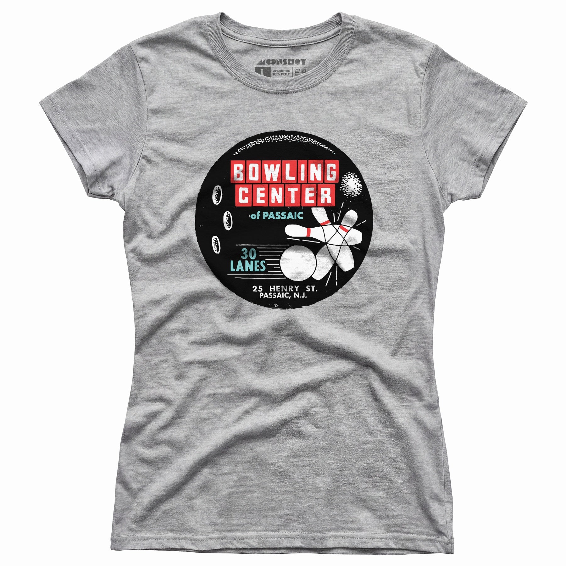 Bowling Center of Passaic - Passaic, NJ - Vintage Bowling Alley - Women's T-Shirt
