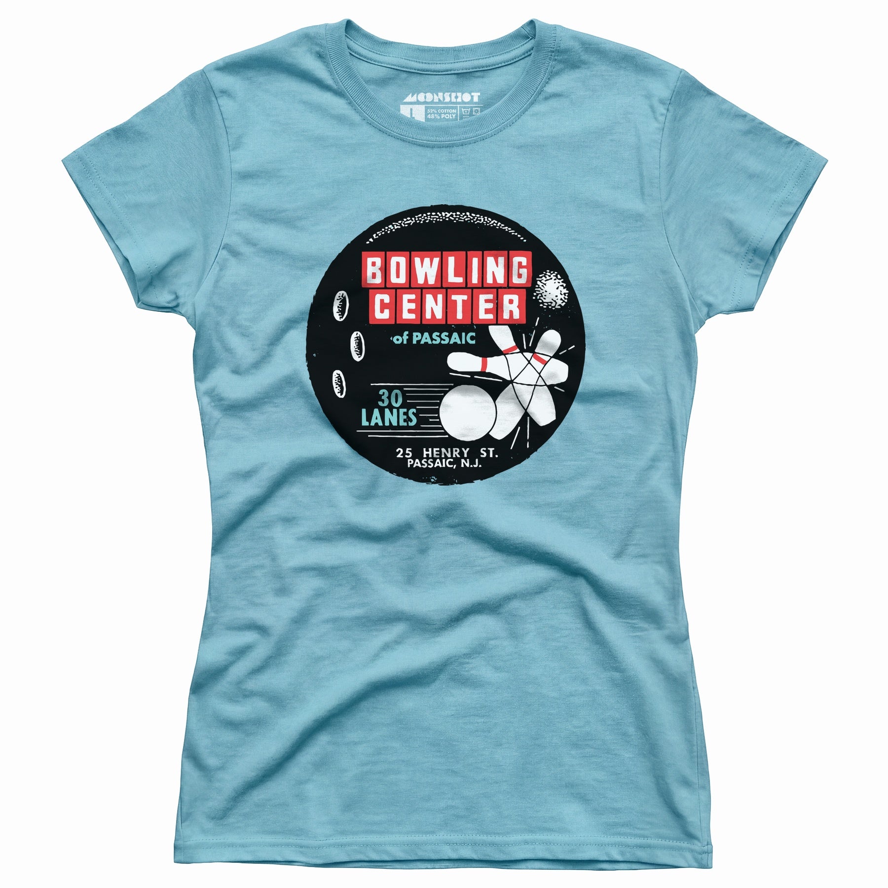 Bowling Center of Passaic - Passaic, NJ - Vintage Bowling Alley - Women's T-Shirt