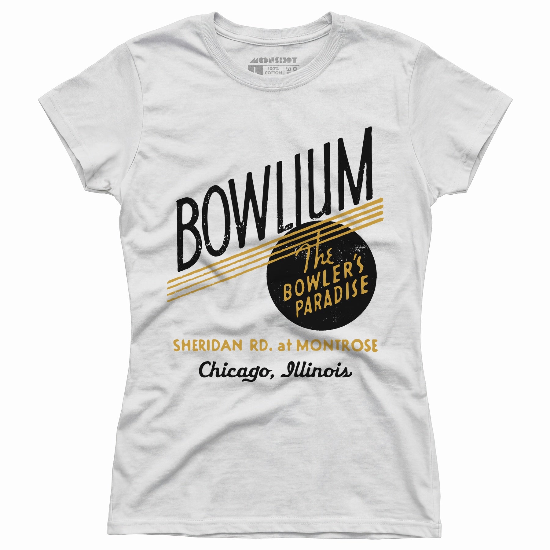 Bowlium - Chicago, IL - Vintage Bowling Alley - Women's T-Shirt