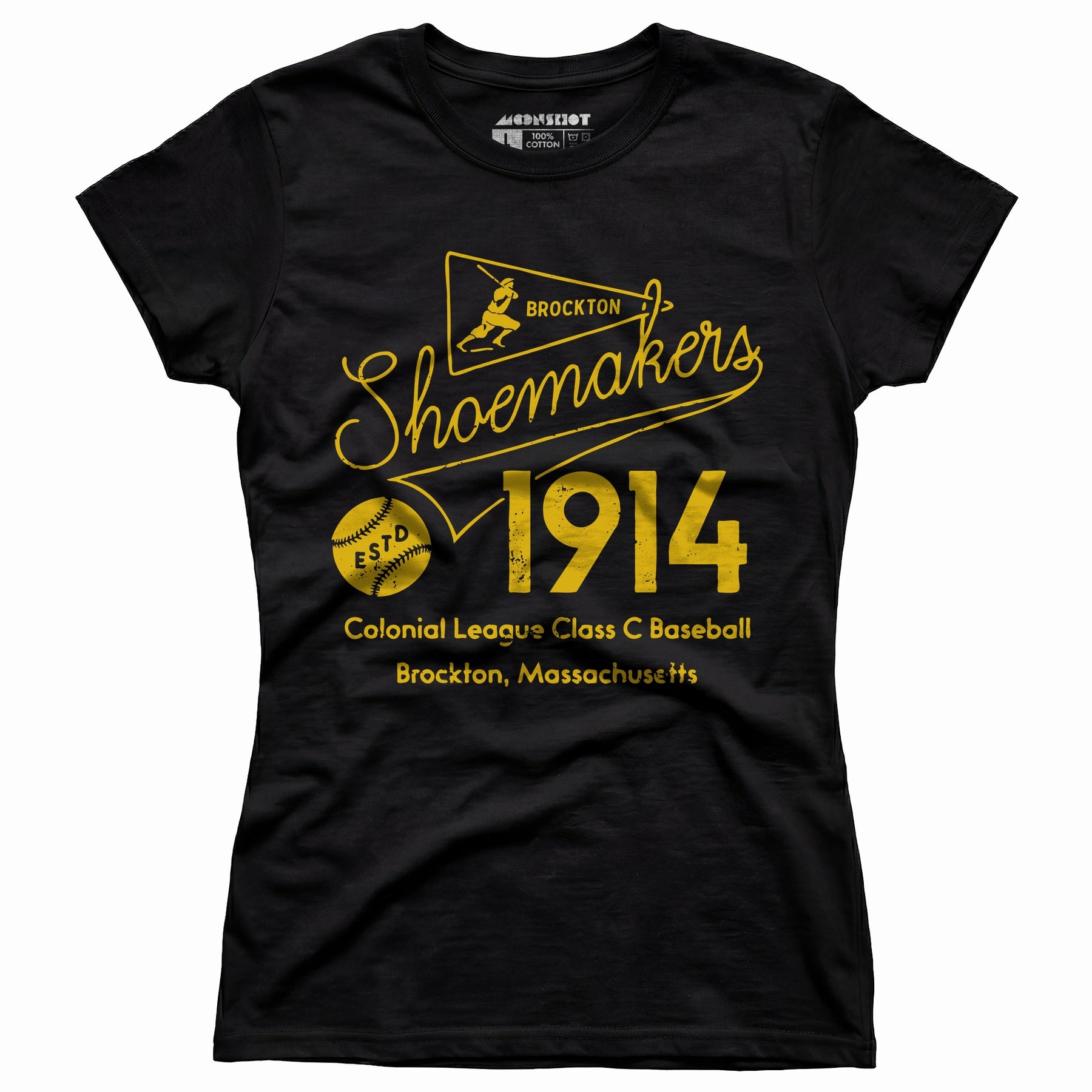 Brockton Shoemakers - Massachusetts - Vintage Defunct Baseball Teams - Women's T-Shirt