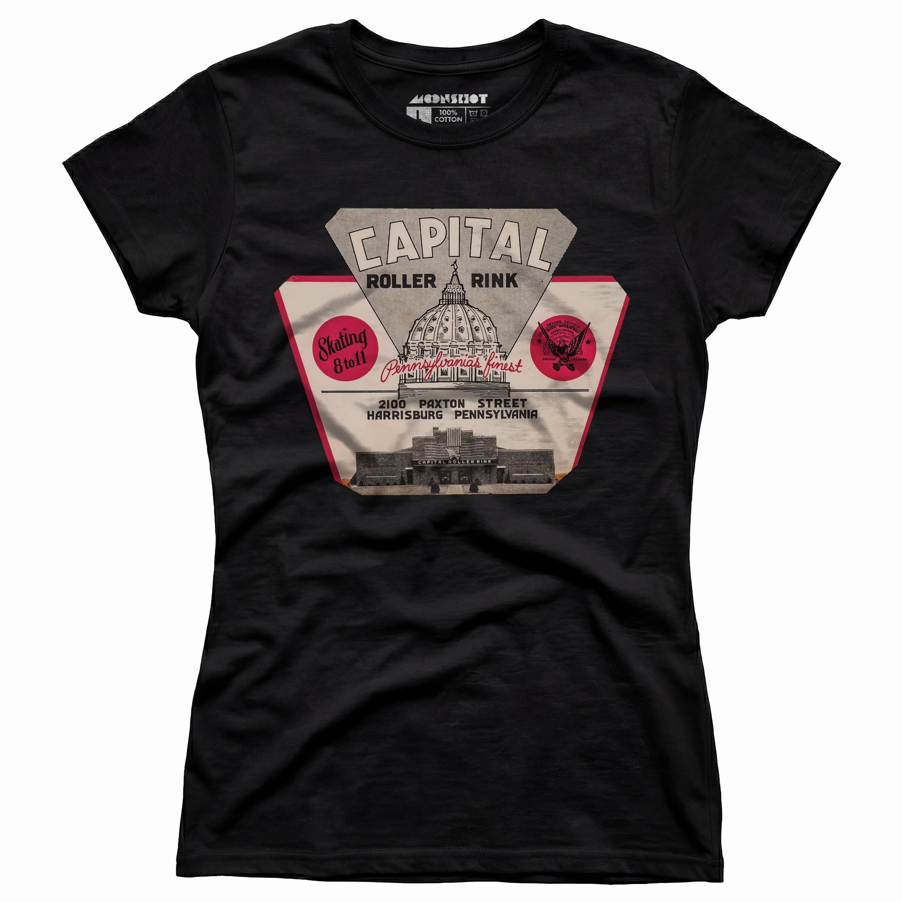 Capital Roller Rink - Harrisburg, PA - Vintage Roller Rink - Women's T-Shirt