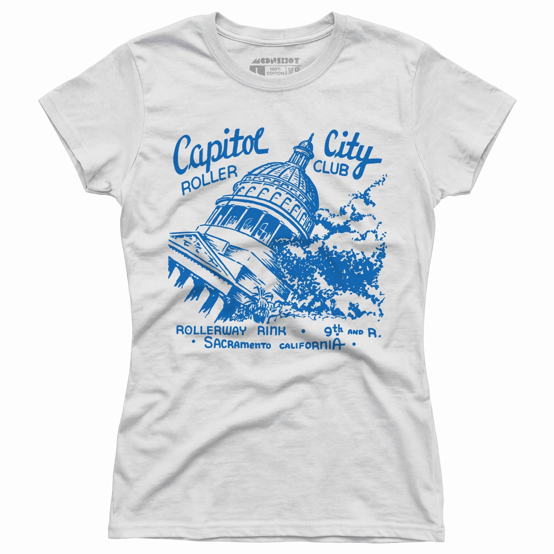 Capitol City Roller Club - Sacramento, CA - Vintage Roller Rink - Women's T-Shirt
