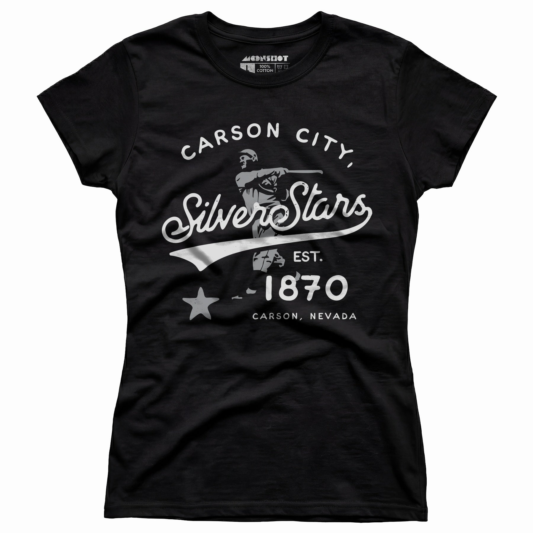 Carson City Silver Stars - Nevada - Vintage Defunct Baseball Teams - Women's T-Shirt