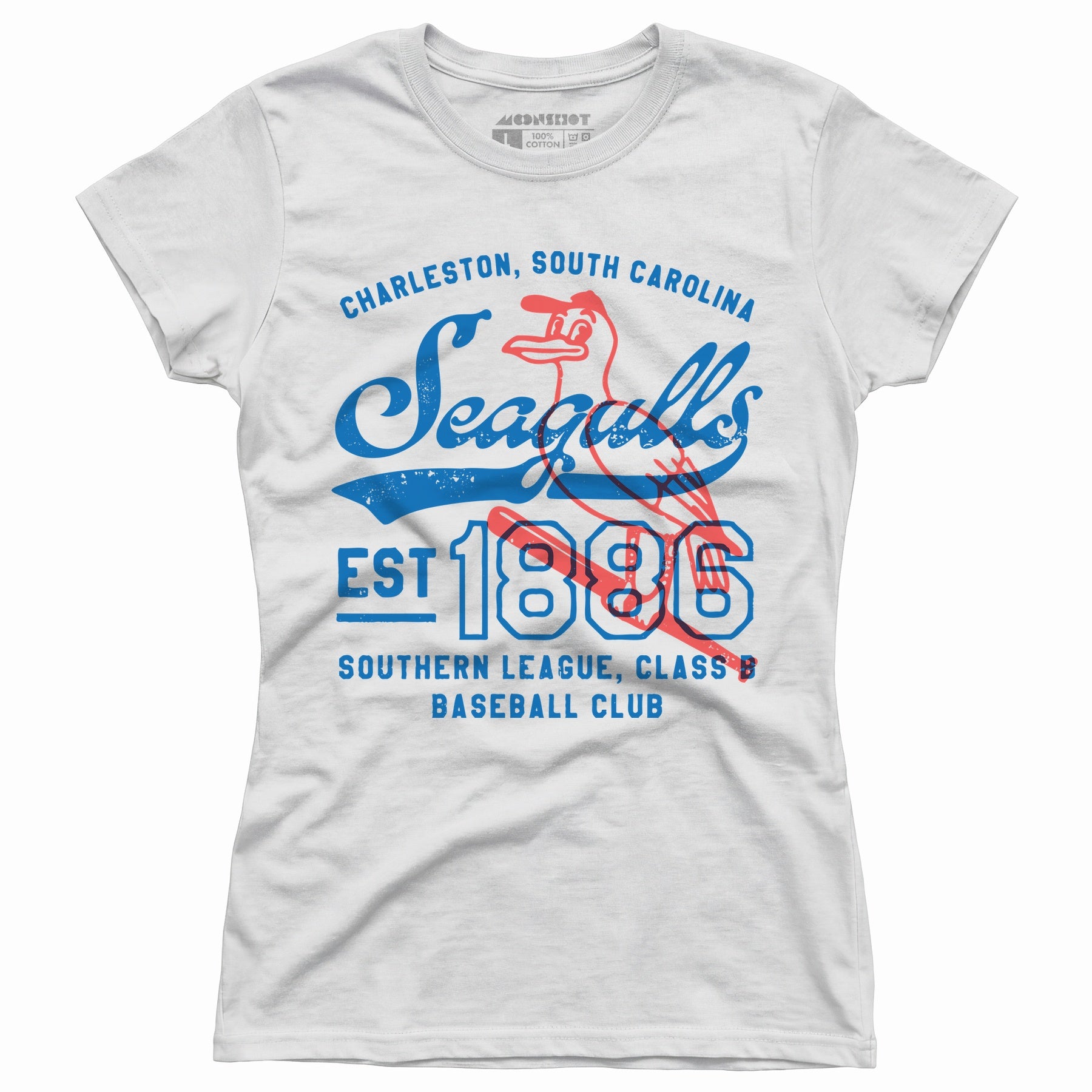 Charleston Seagulls - South Carolina - Vintage Defunct Baseball Teams - Women's T-Shirt