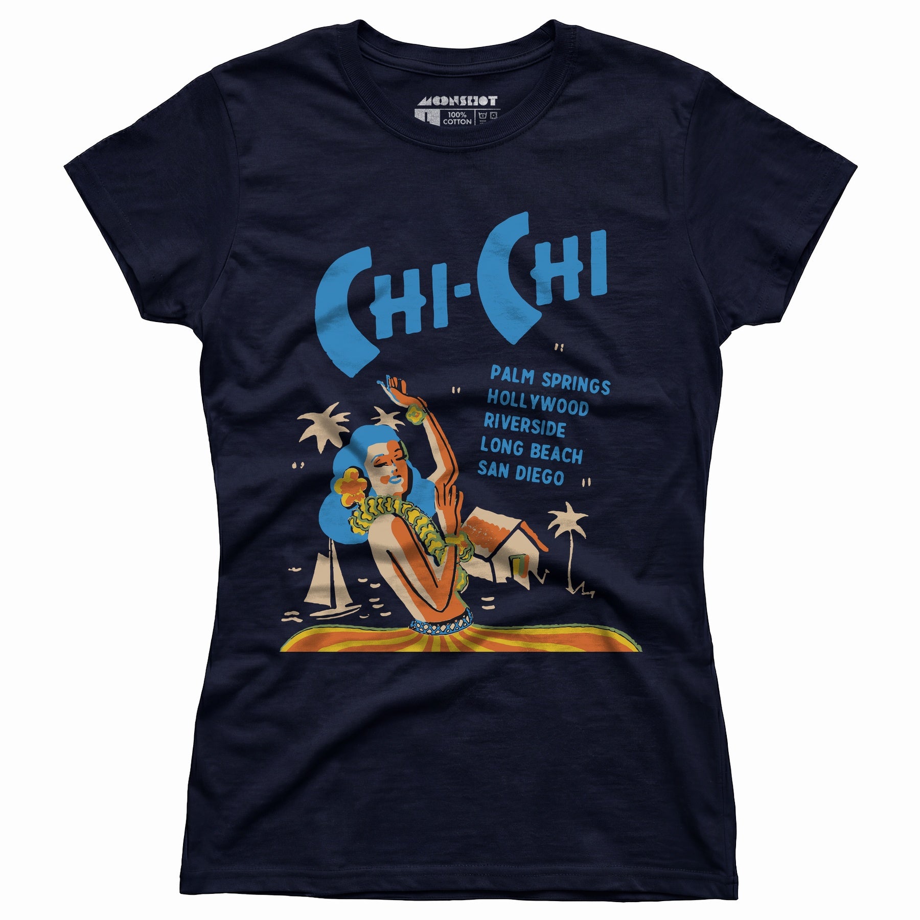 Chi Chi Supper Club - California - Vintage Tiki Bar - Women's T-Shirt