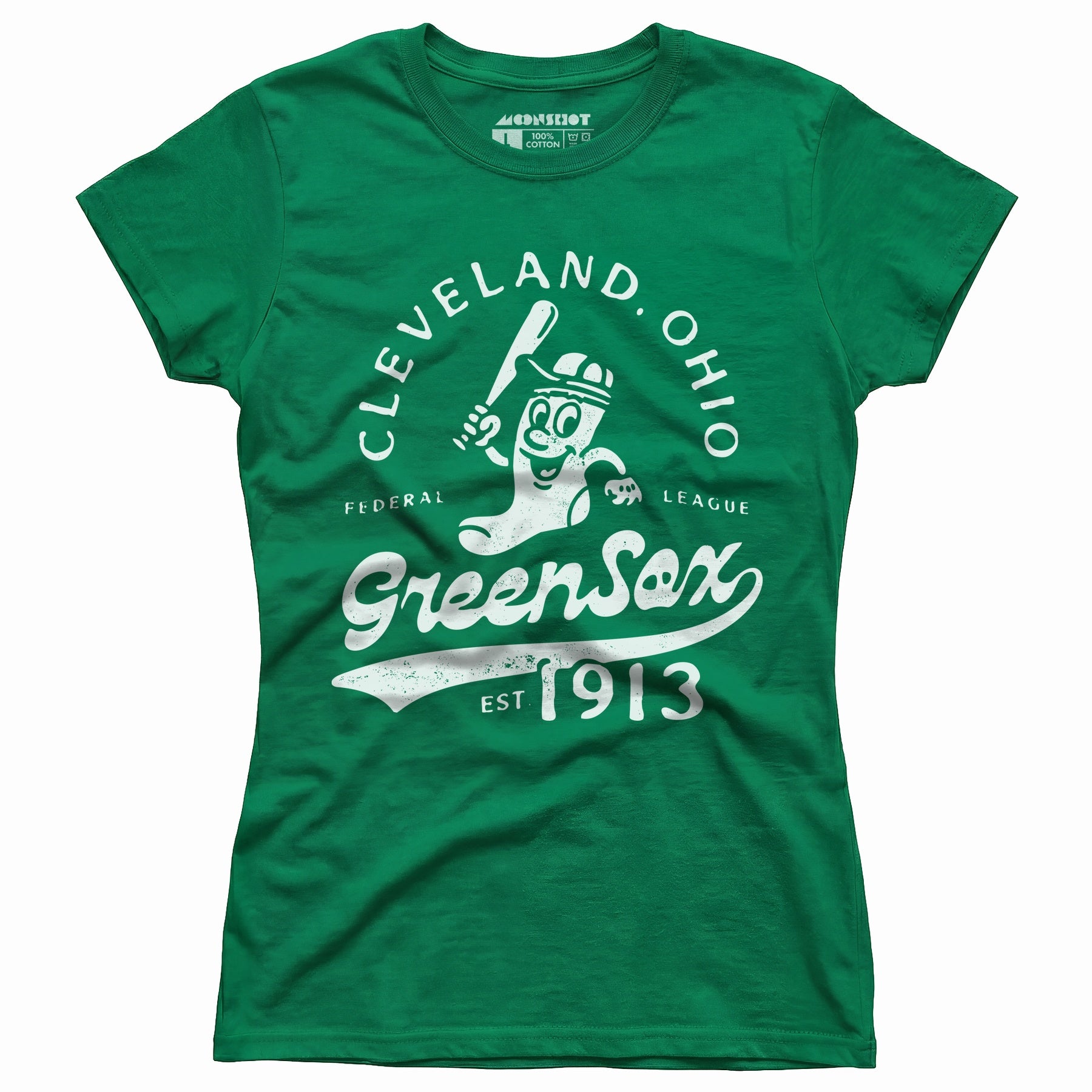 Cleveland Green Sox - Ohio - Vintage Defunct Baseball Teams - Women's T-Shirt