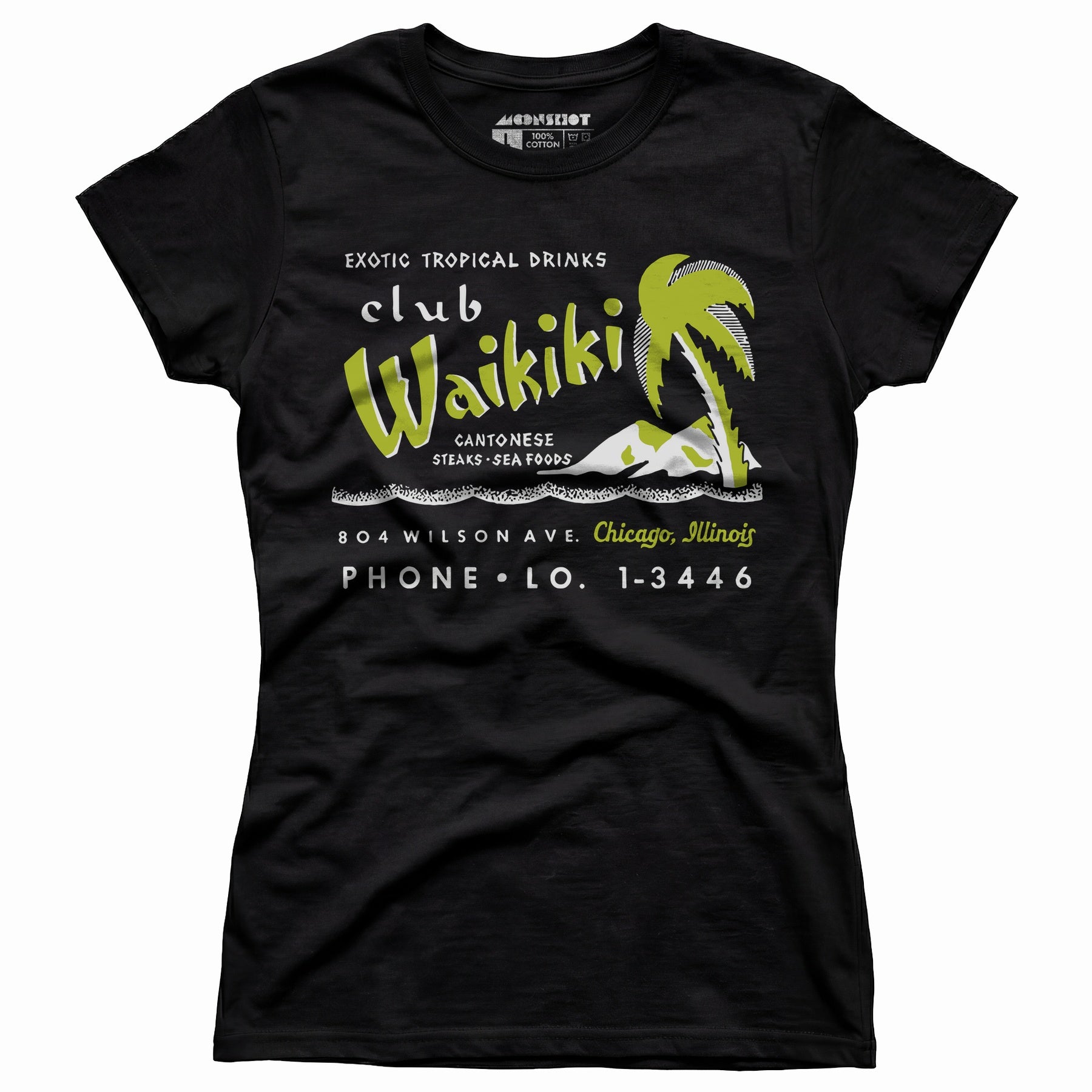 Club Waikiki - Chicago, IL - Vintage Tiki Bar - Women's T-Shirt