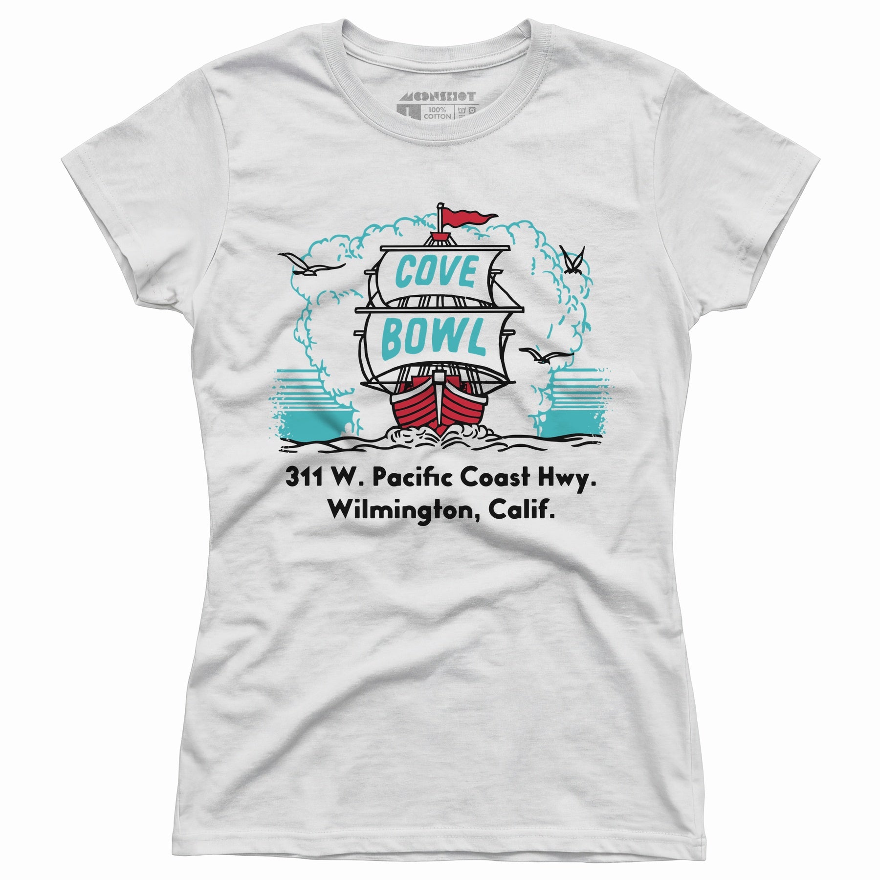 Cove Bowl - Wilmington, CA - Vintage Bowling Alley - Women's T-Shirt
