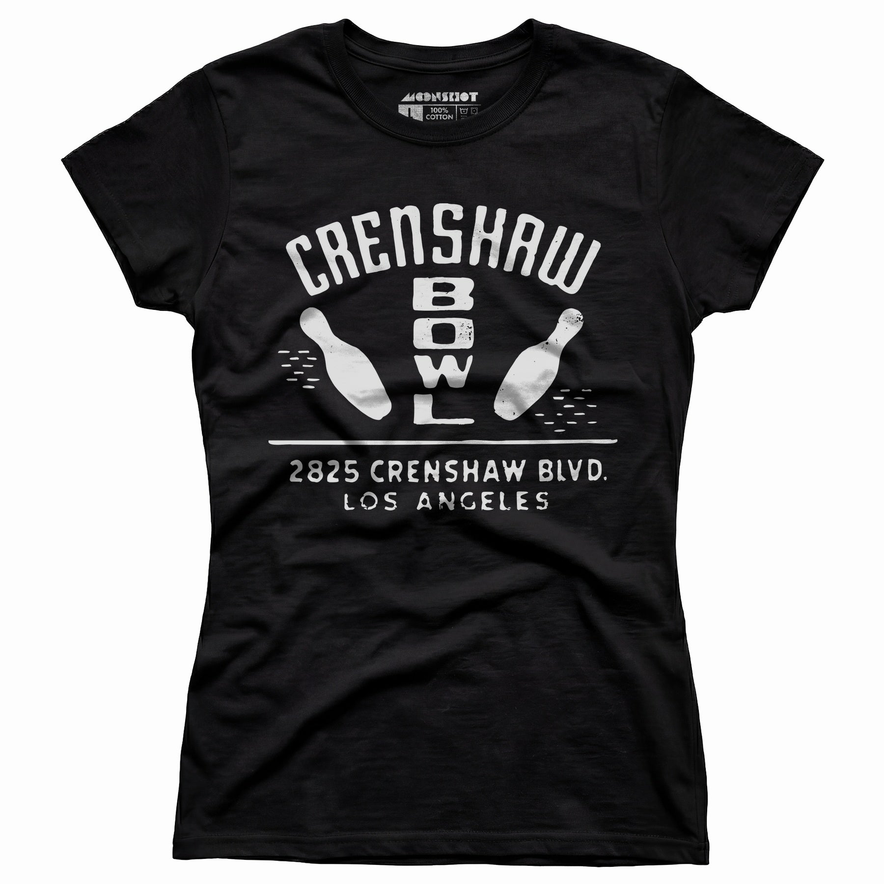 Crenshaw Bowl - Los Angeles, CA - Vintage Bowling Alley - Women's T-Shirt