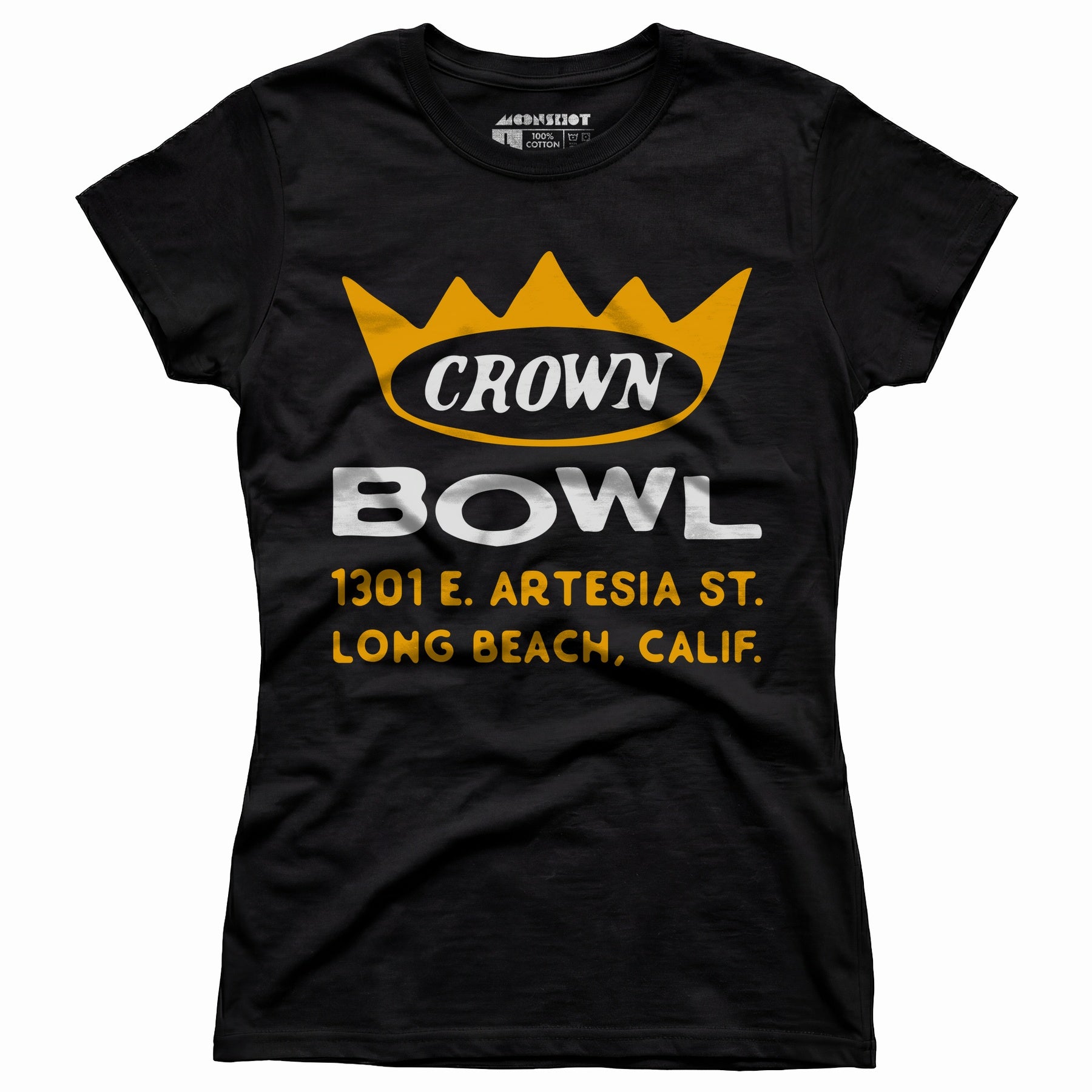 Crown Bowl - Long Beach, CA - Vintage Bowling Alley - Women's T-Shirt