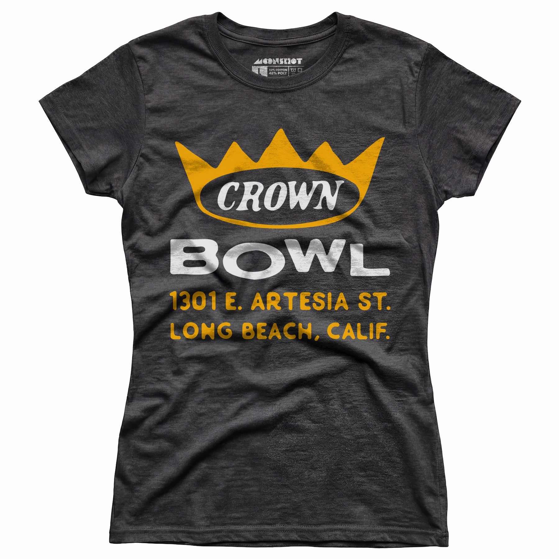 Crown Bowl - Long Beach, CA - Vintage Bowling Alley - Women's T-Shirt
