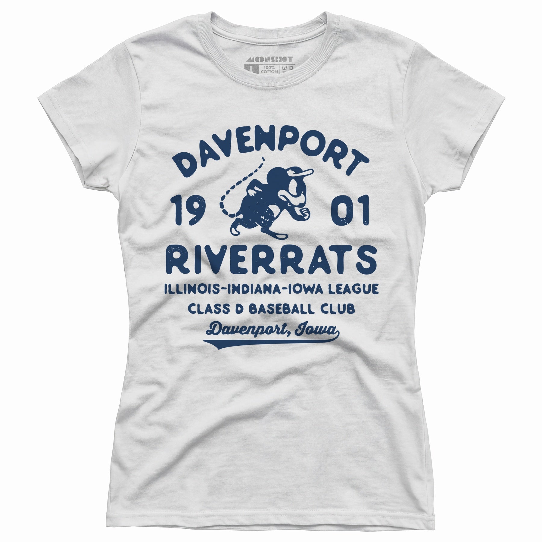 Davenport River Rats - Iowa - Vintage Defunct Baseball Teams - Women's T-Shirt