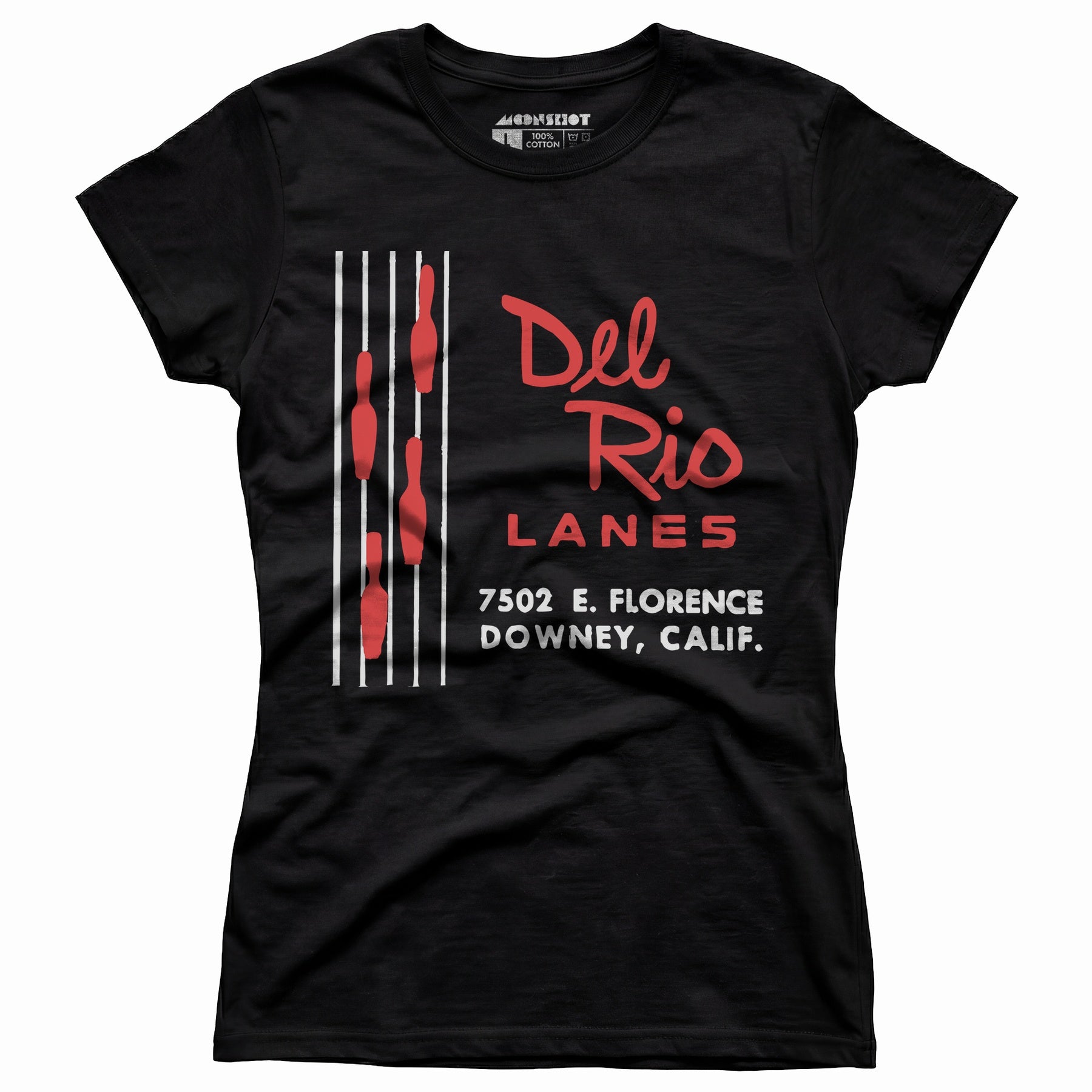 Del Rio Lanes - Downey, CA - Vintage Bowling Alley - Women's T-Shirt