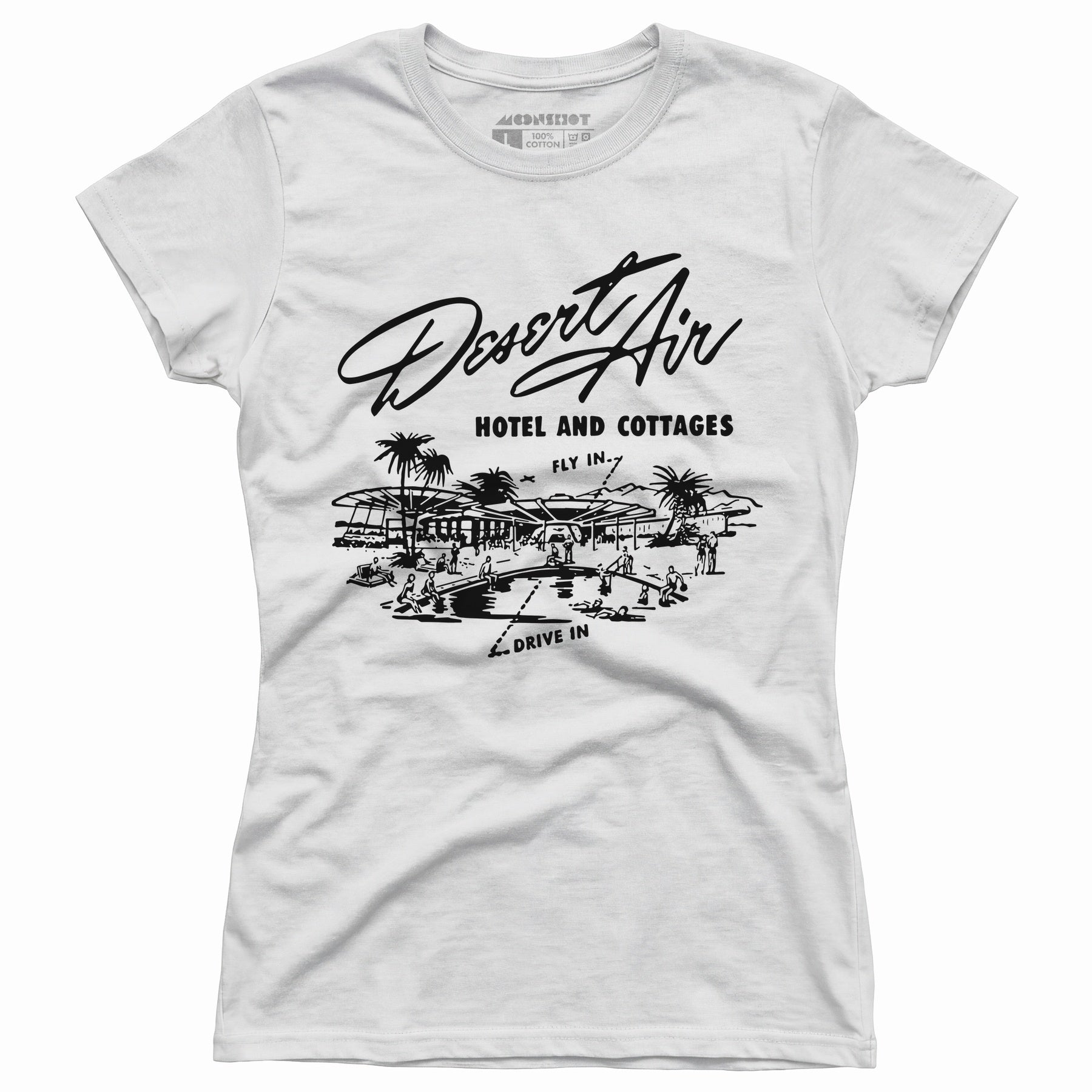 Desert Air Hotel & Cottages v2 - Vintage Palm Springs, CA - Women's T-Shirt