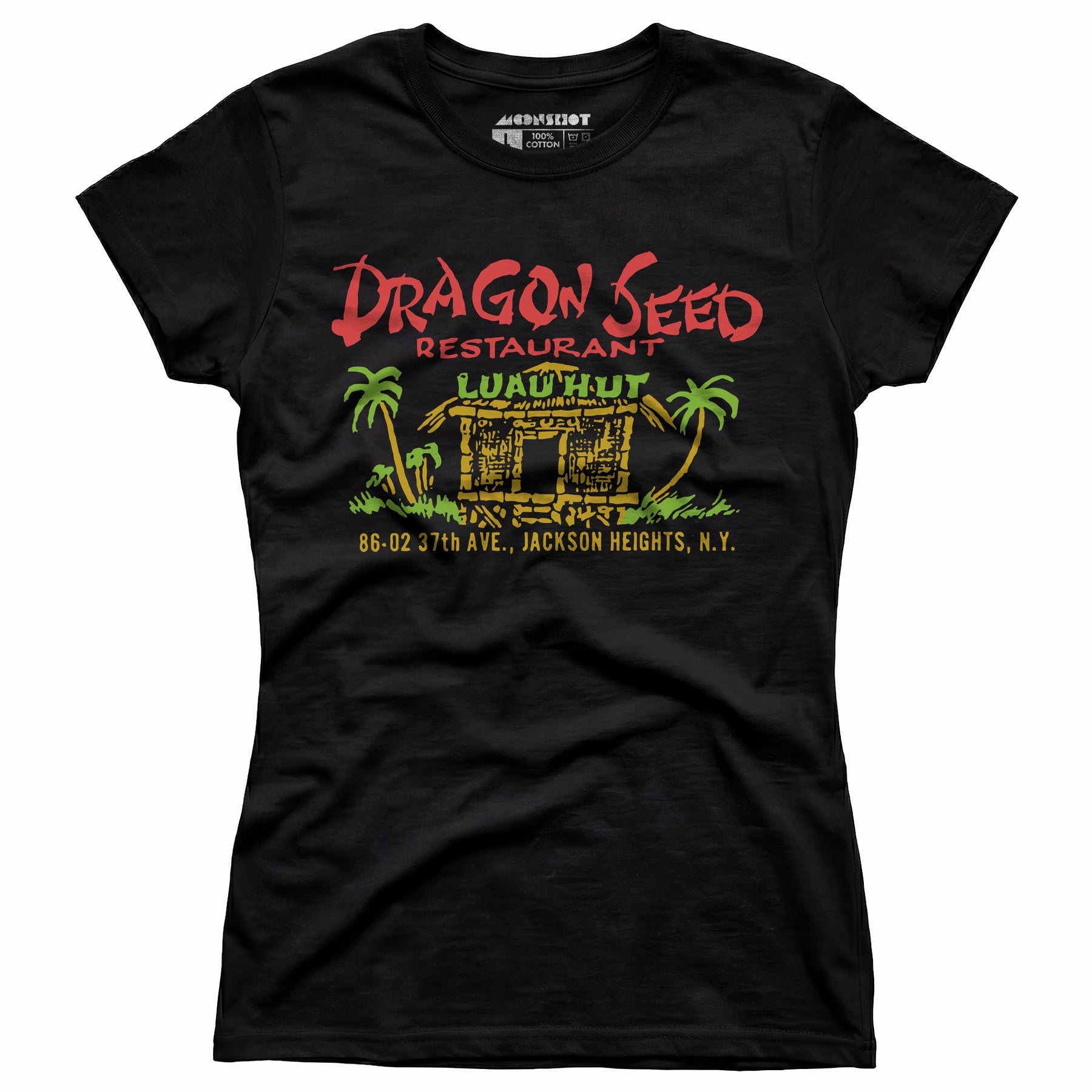 Dragon Seed Luau Hut - Jackson Heights, NY - Vintage Tiki Bar - Women's T-Shirt