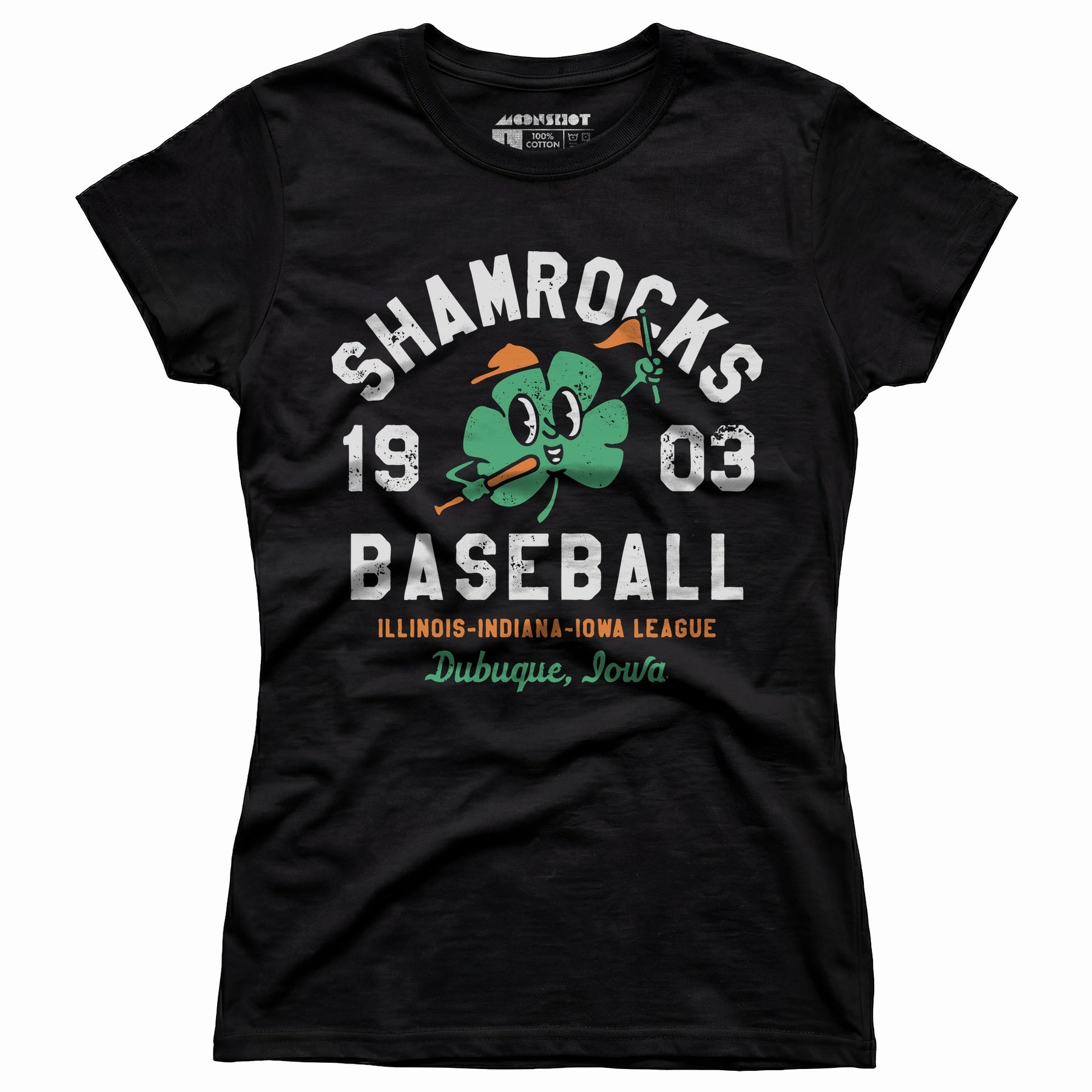 Dubuque Shamrocks - Iowa - Vintage Defunct Baseball Teams - Women's T-Shirt