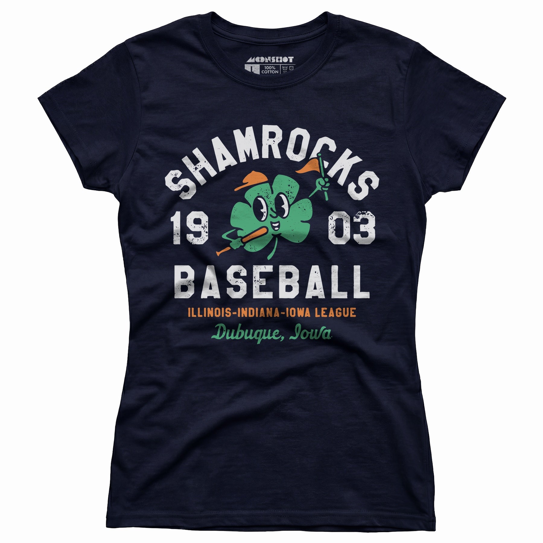Dubuque Shamrocks - Iowa - Vintage Defunct Baseball Teams - Women's T-Shirt