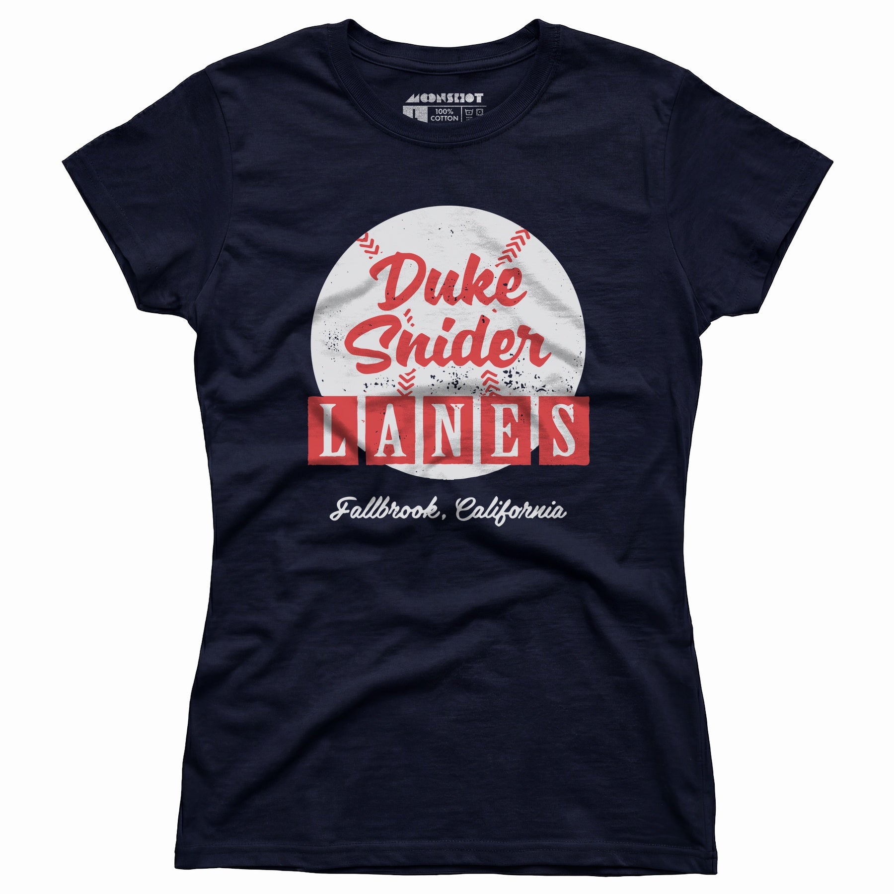 Duke Snider Lanes - Fallbrook, CA - Vintage Bowling Alley - Women's T-Shirt