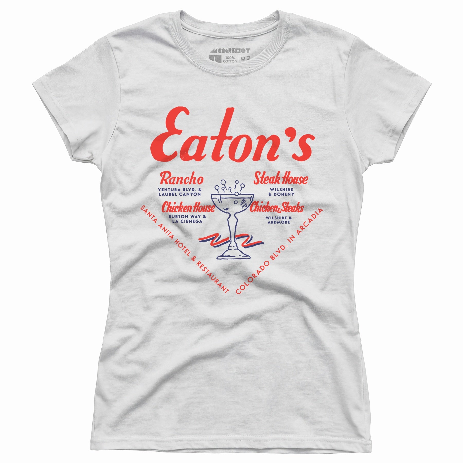 Eatons Restaurants - Los Angeles, CA - Vintage Restaurant - Women's T-Shirt