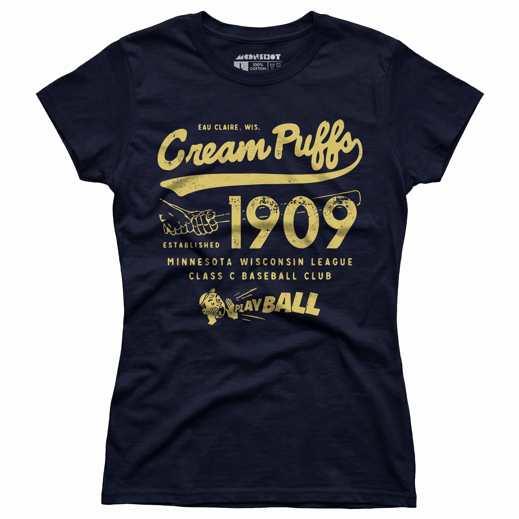 Eau Claire Cream Puffs - Wisconsin - Vintage Defunct Baseball Teams - Women's T-Shirt