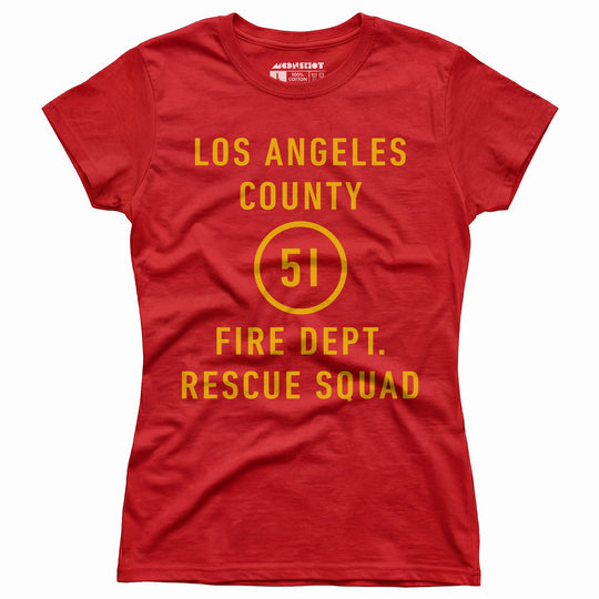Emergency - Los Angeles County Fire Dept. Squad 51 - Women's T-Shirt