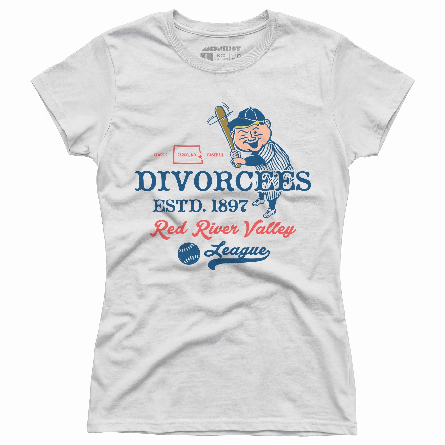 Fargo Divorcees - North Dakota - Vintage Defunct Baseball Teams - Women's T-Shirt