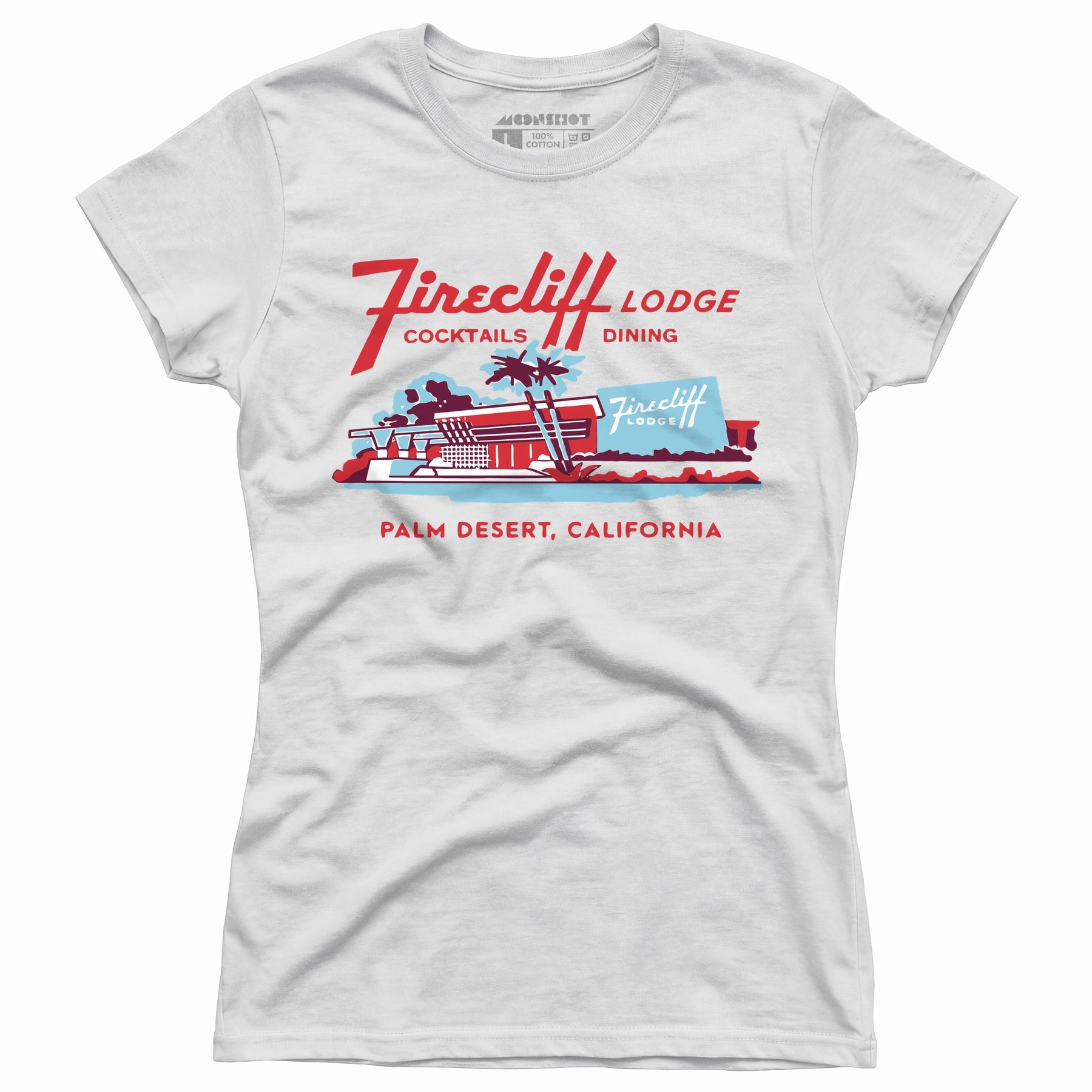 Firecliff Lodge Hotel - Vintage Greater Palm Springs, CA - Women's T-Shirt