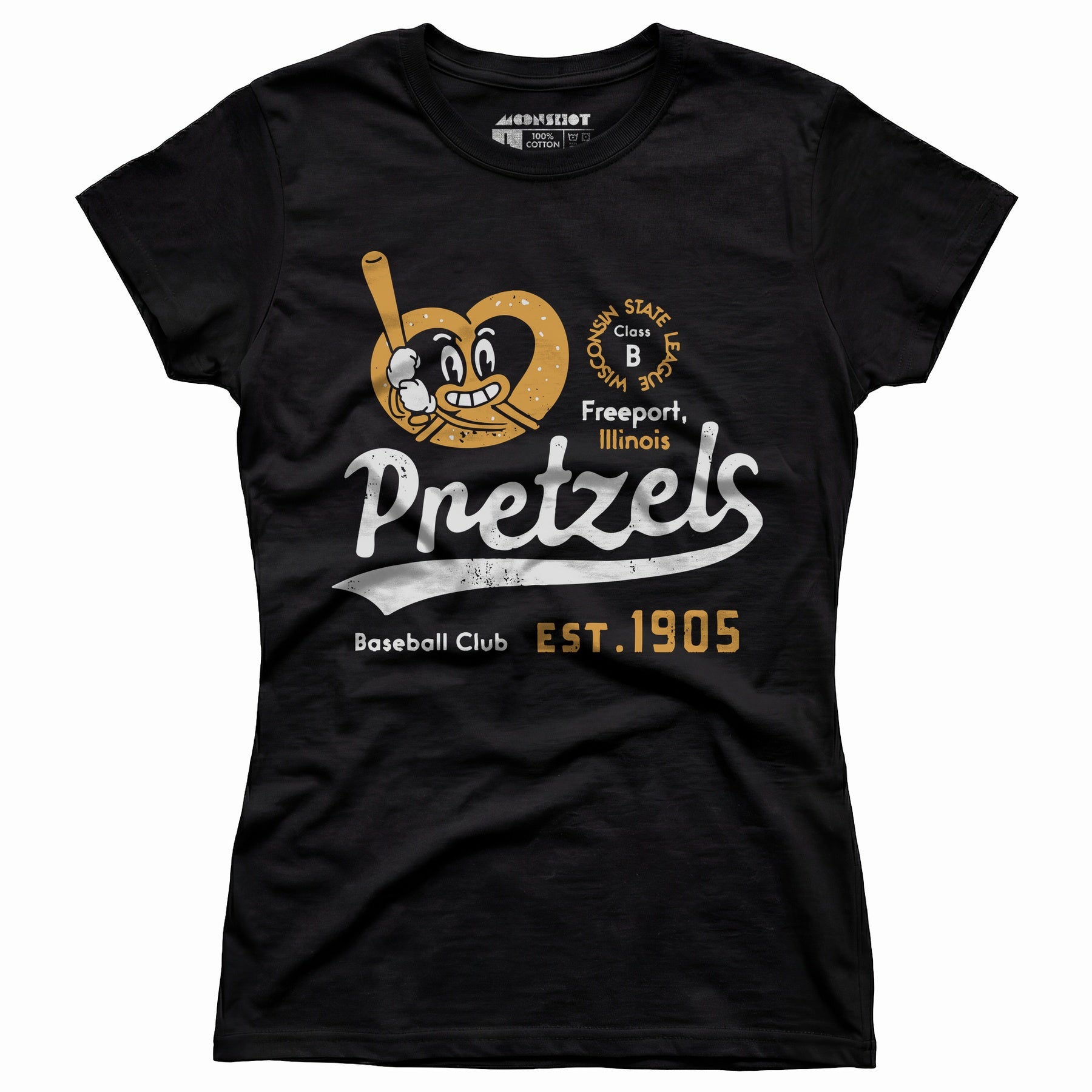 Freeport Pretzels - Illinois - Vintage Defunct Baseball Teams - Women's T-Shirt