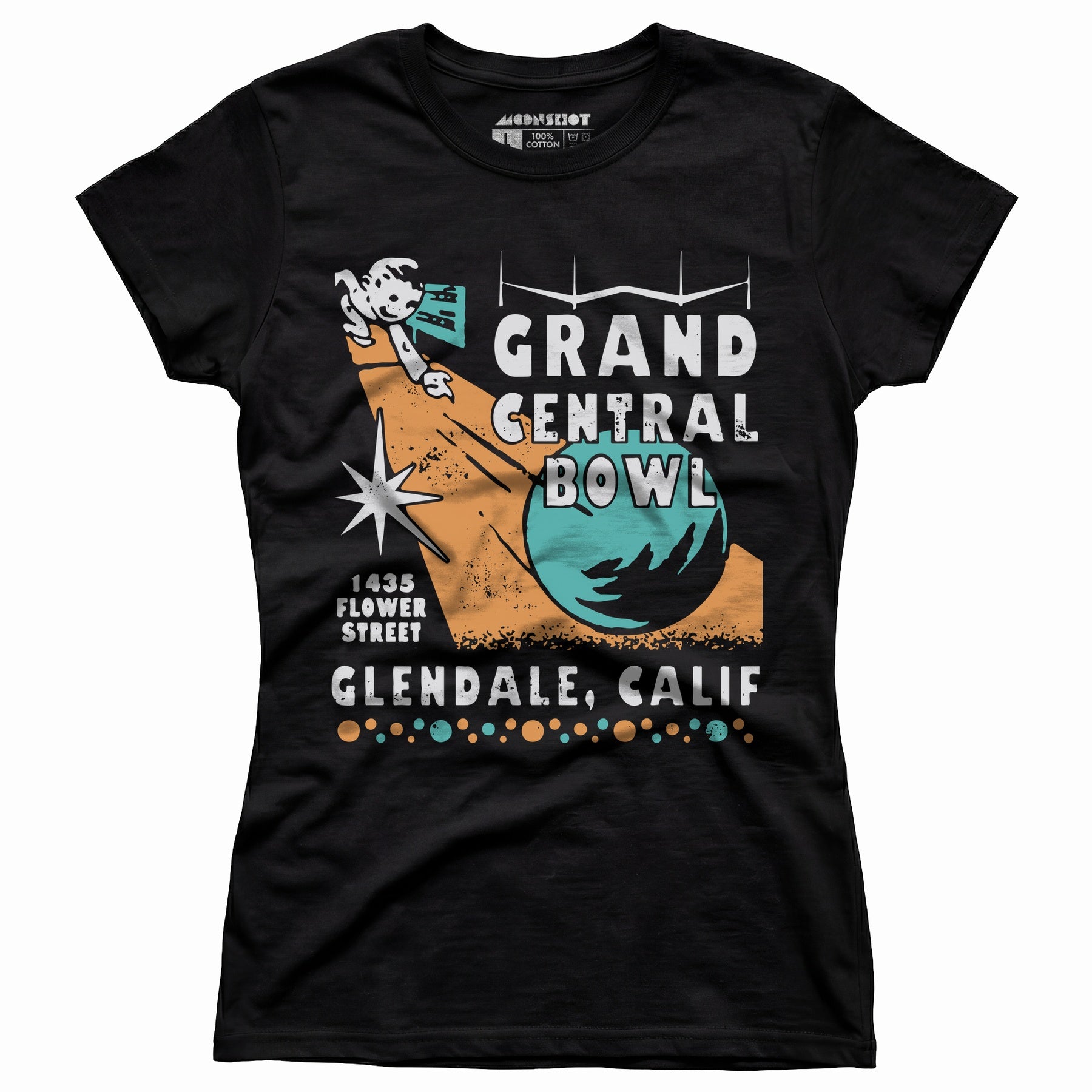 Grand Central Bowl - Glendale, CA - Vintage Bowling Alley - Women's T-Shirt